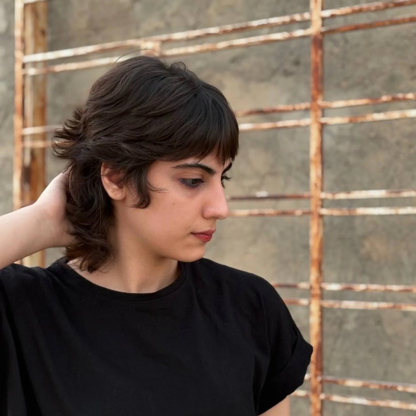 Effortlessly Cool Tousled Shag with Soft Fringe