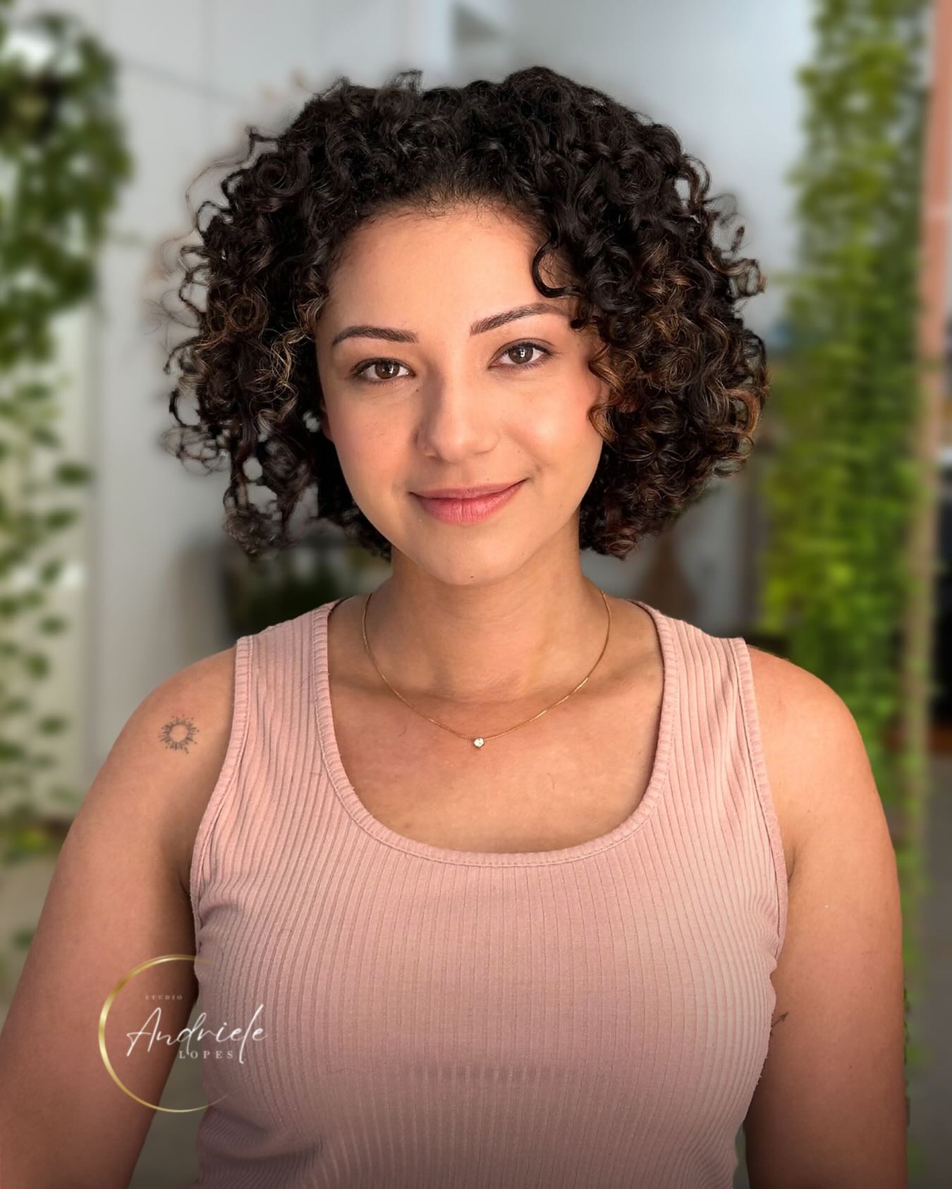 Elegant Tapered Bob with Defined Curls
