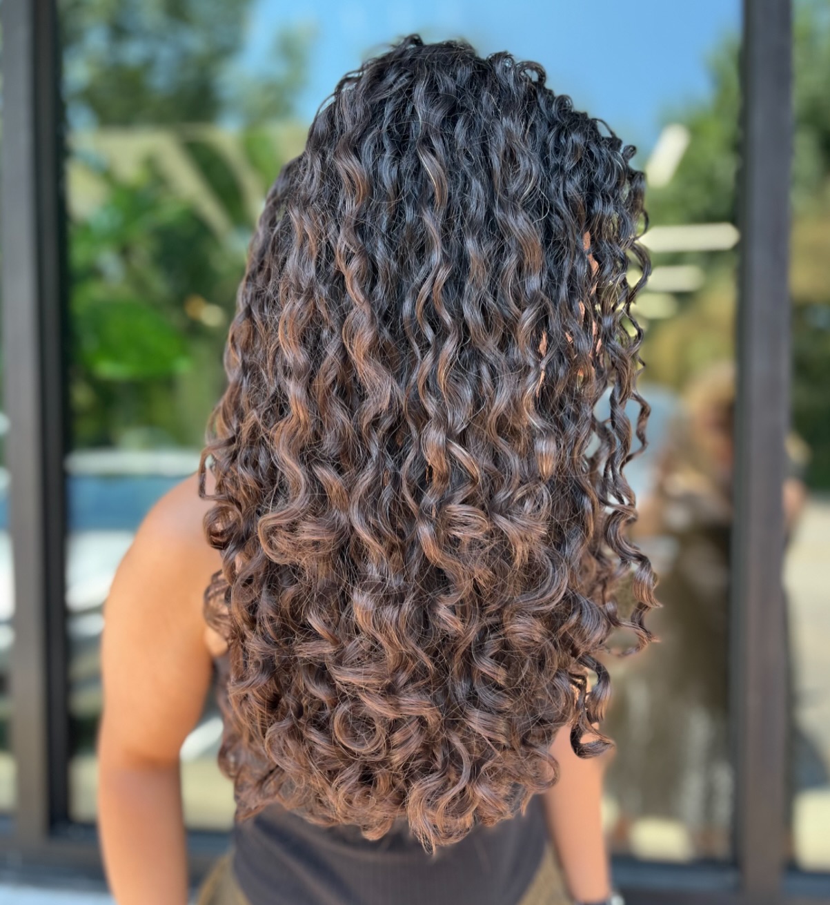 Lavish Deep Brunette Spiral Curls