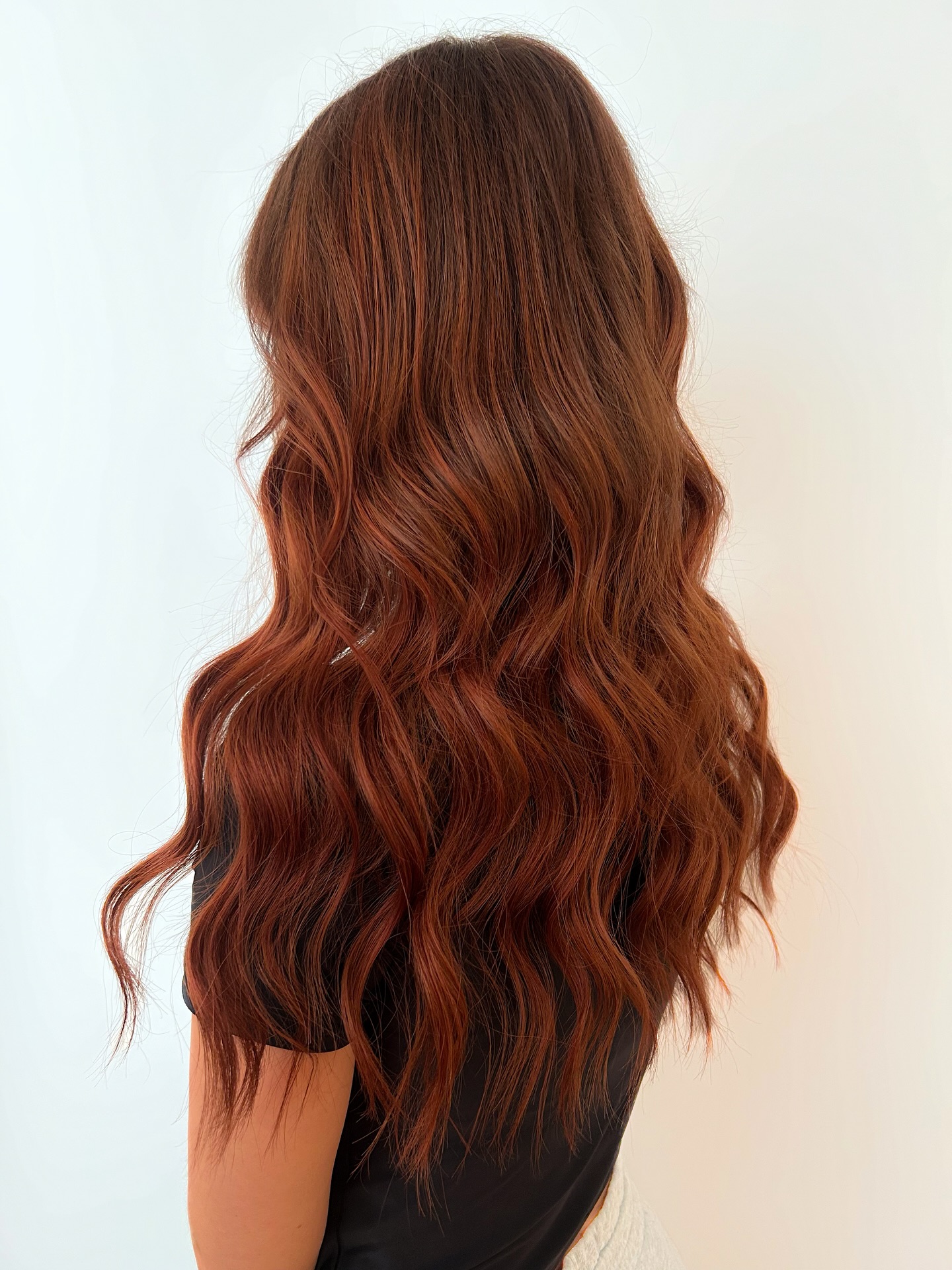 Luxurious Copper Waves with Subtle Layering