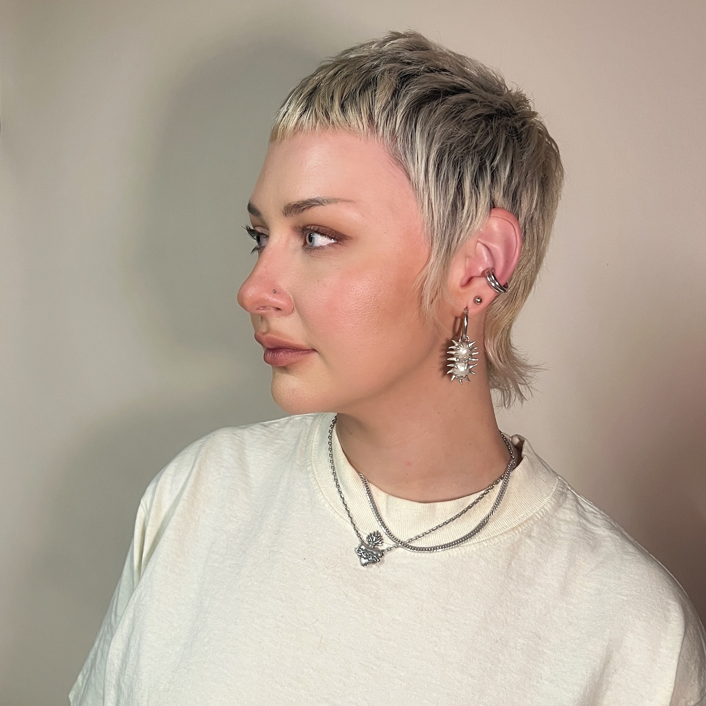 Modern Textured Crop with Soft Fringe