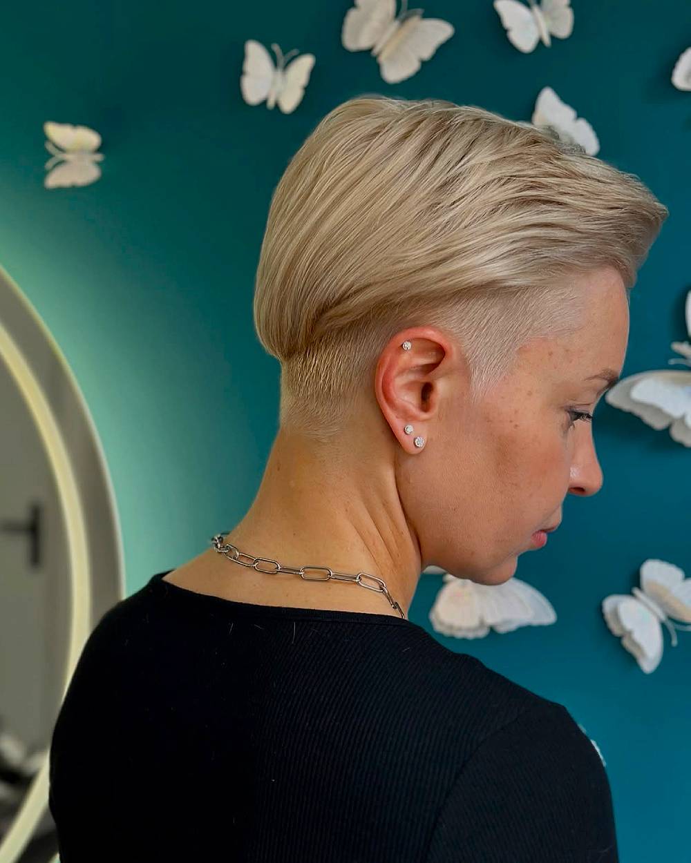 Sleek Undercut with Textured Top