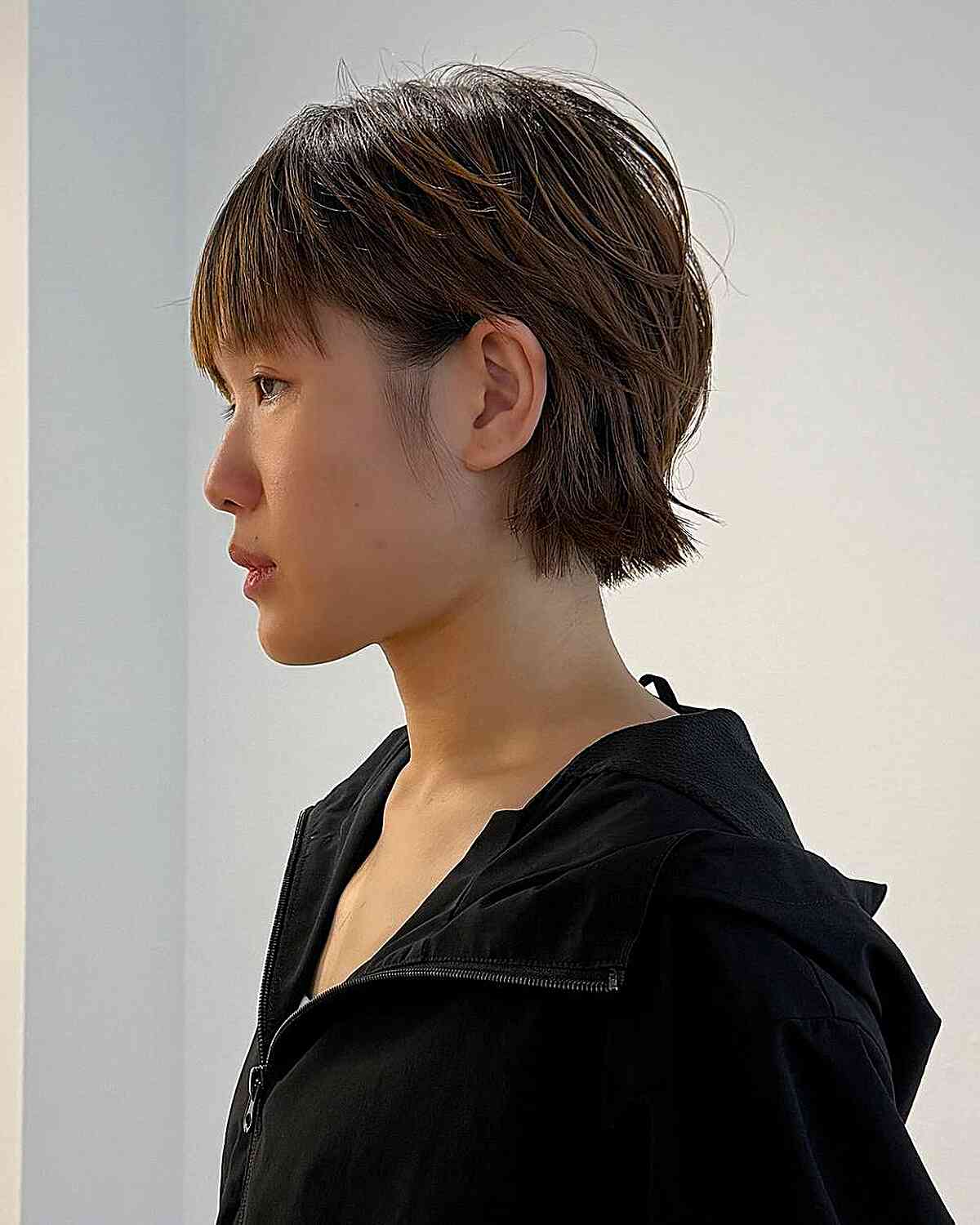 Textured Short Bob with Subtle Layers