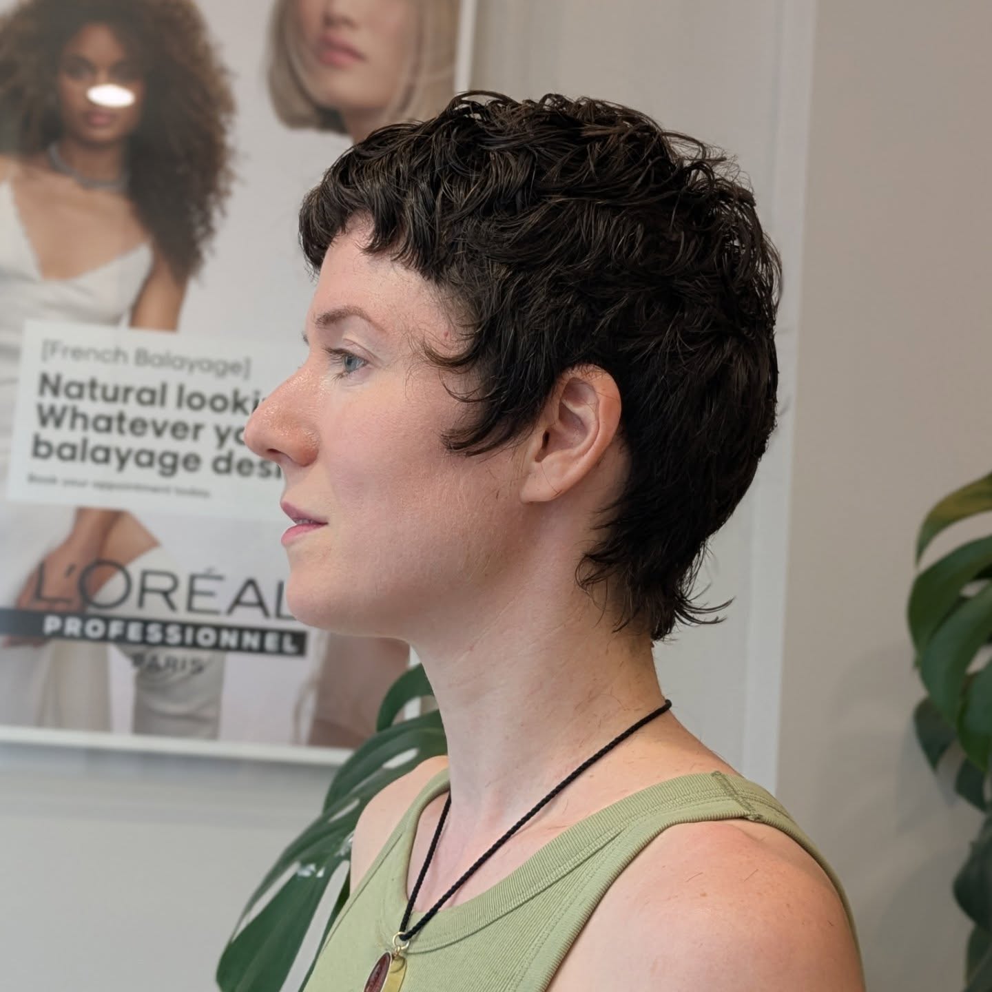 Textured Short Cut with Curly Layers