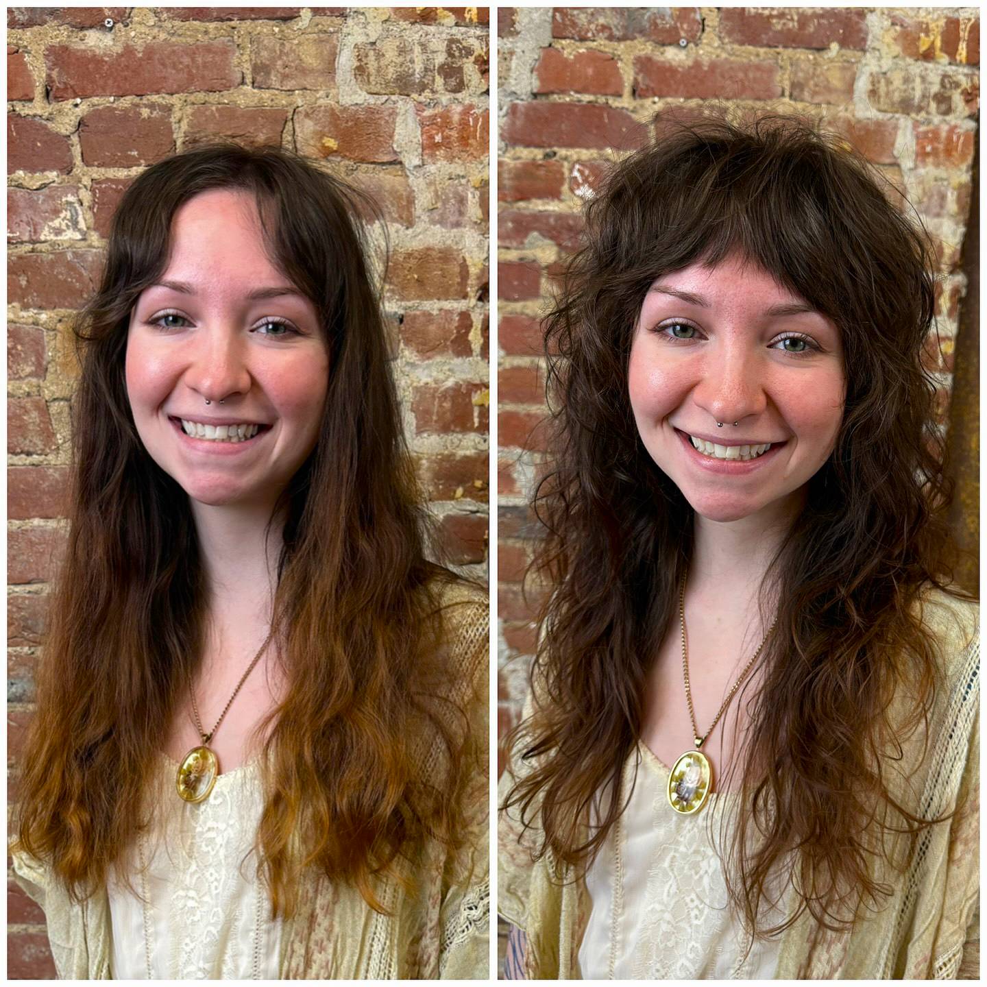 Textured Wavy Shag with Face-Framing Layers