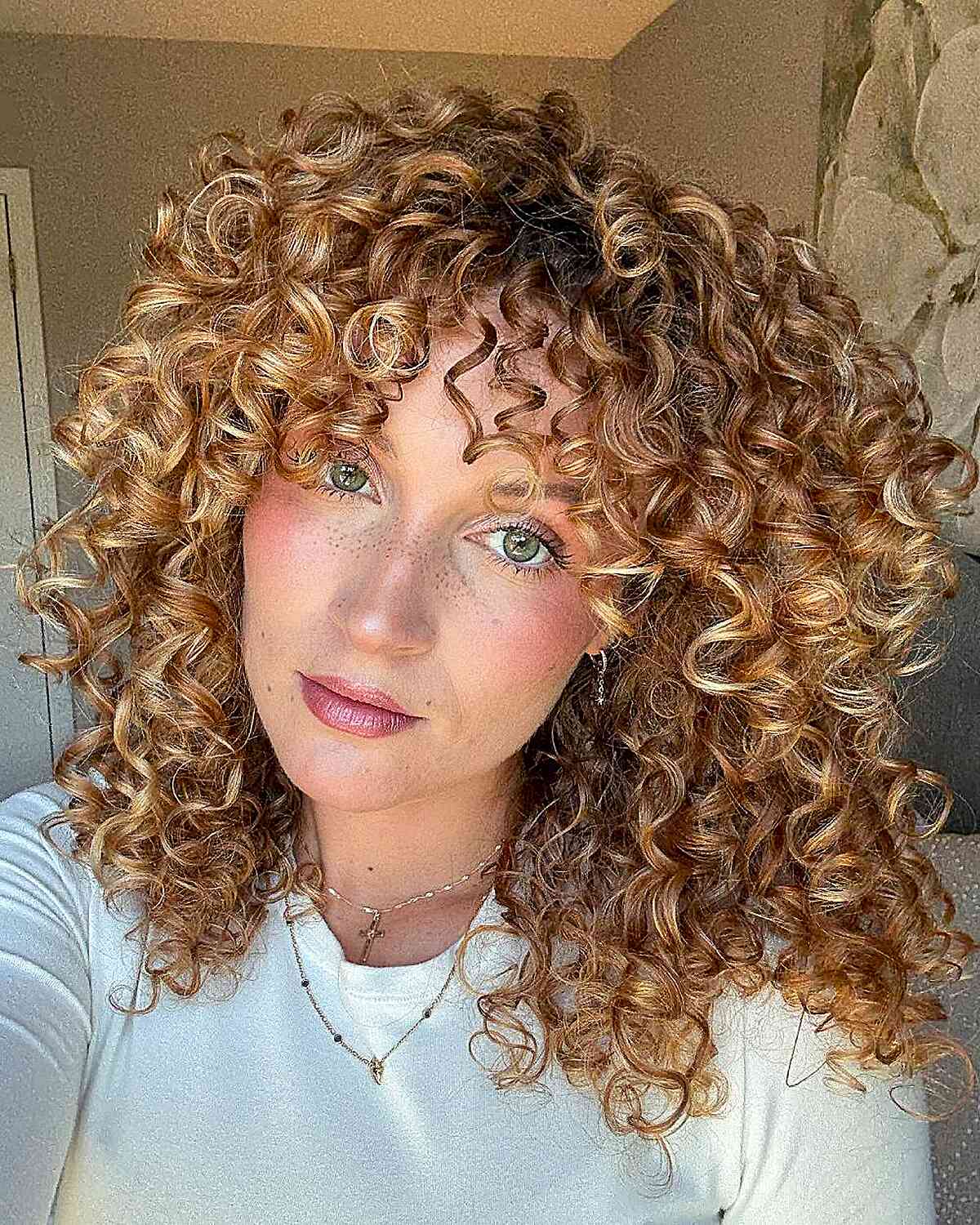 Vibrant Voluminous Curly Hairstyle