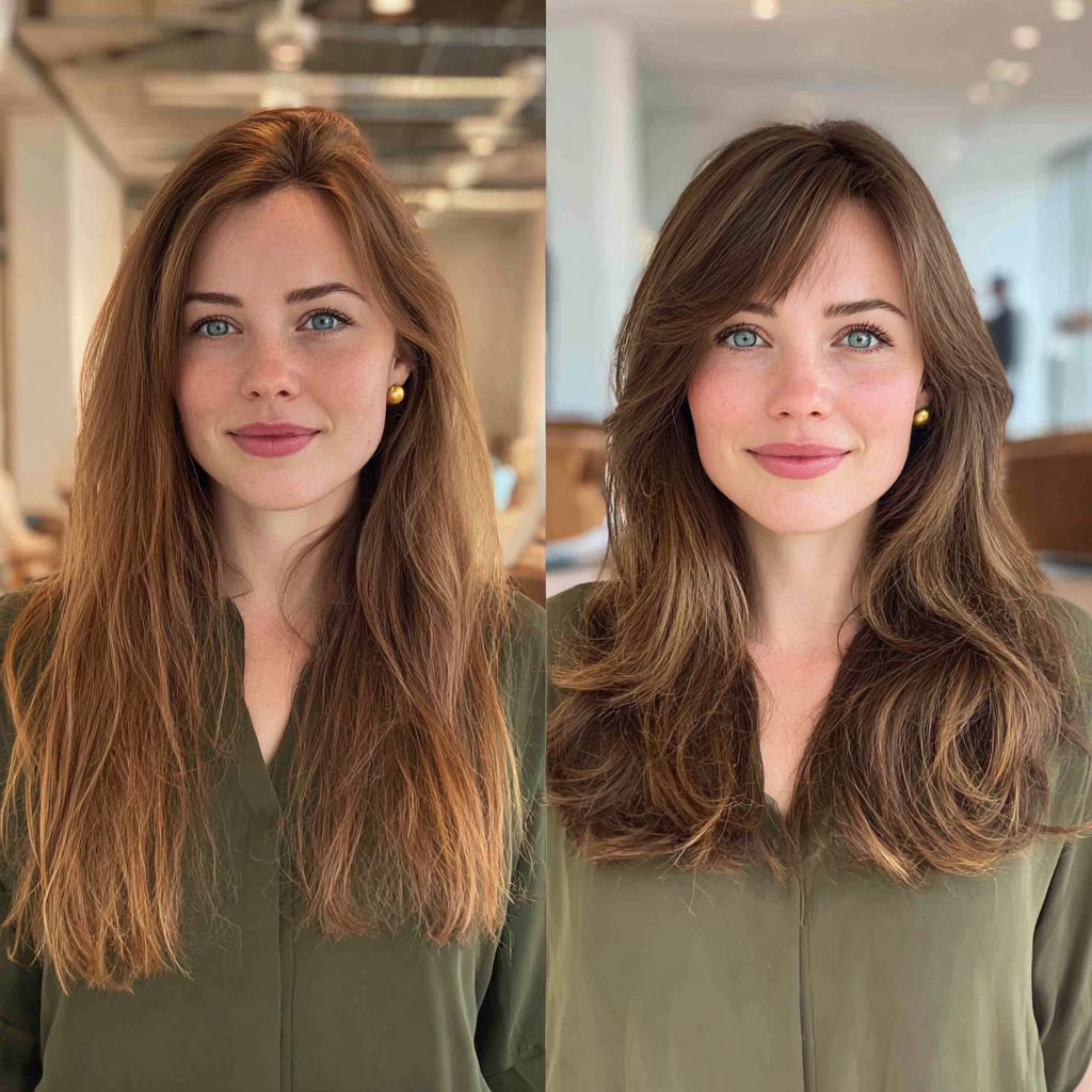 Chic Mid-Length Wavy Cut with Soft Layers