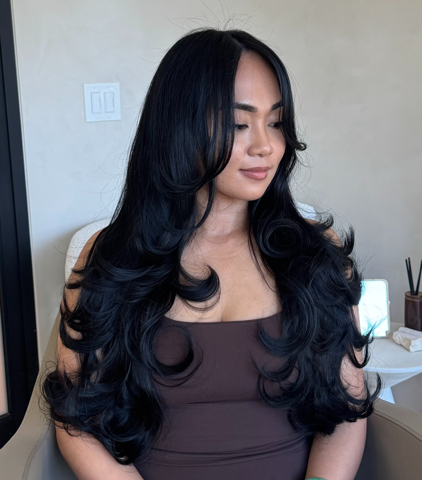 Deep Midnight Waves with Glossy Finish