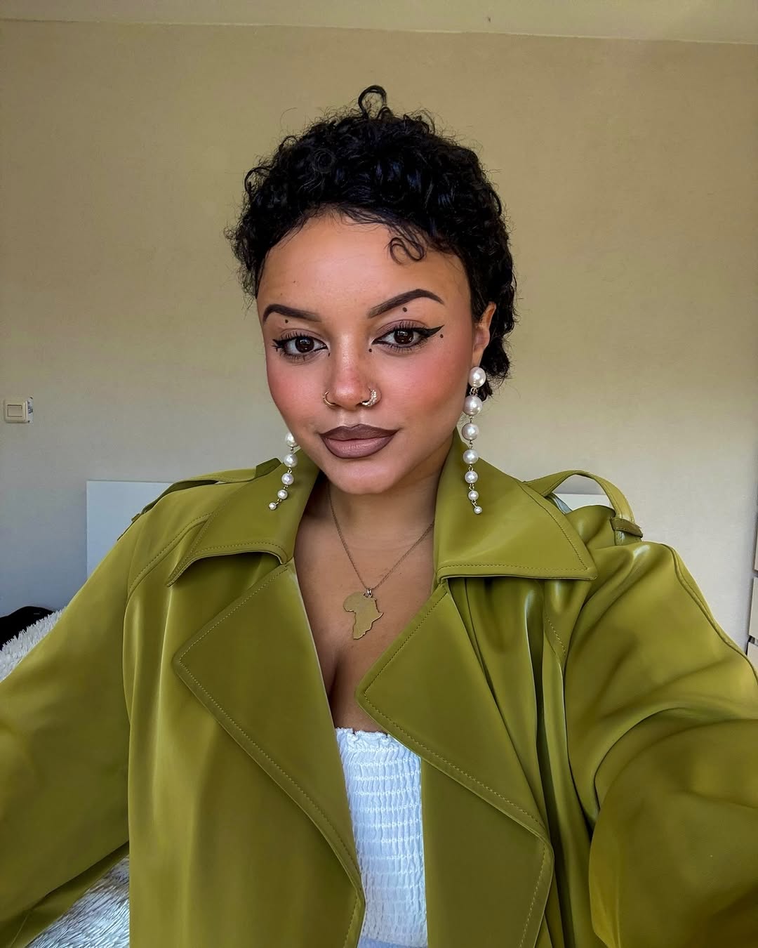 Effortless Curly Tapered Pixie for Thick Hair