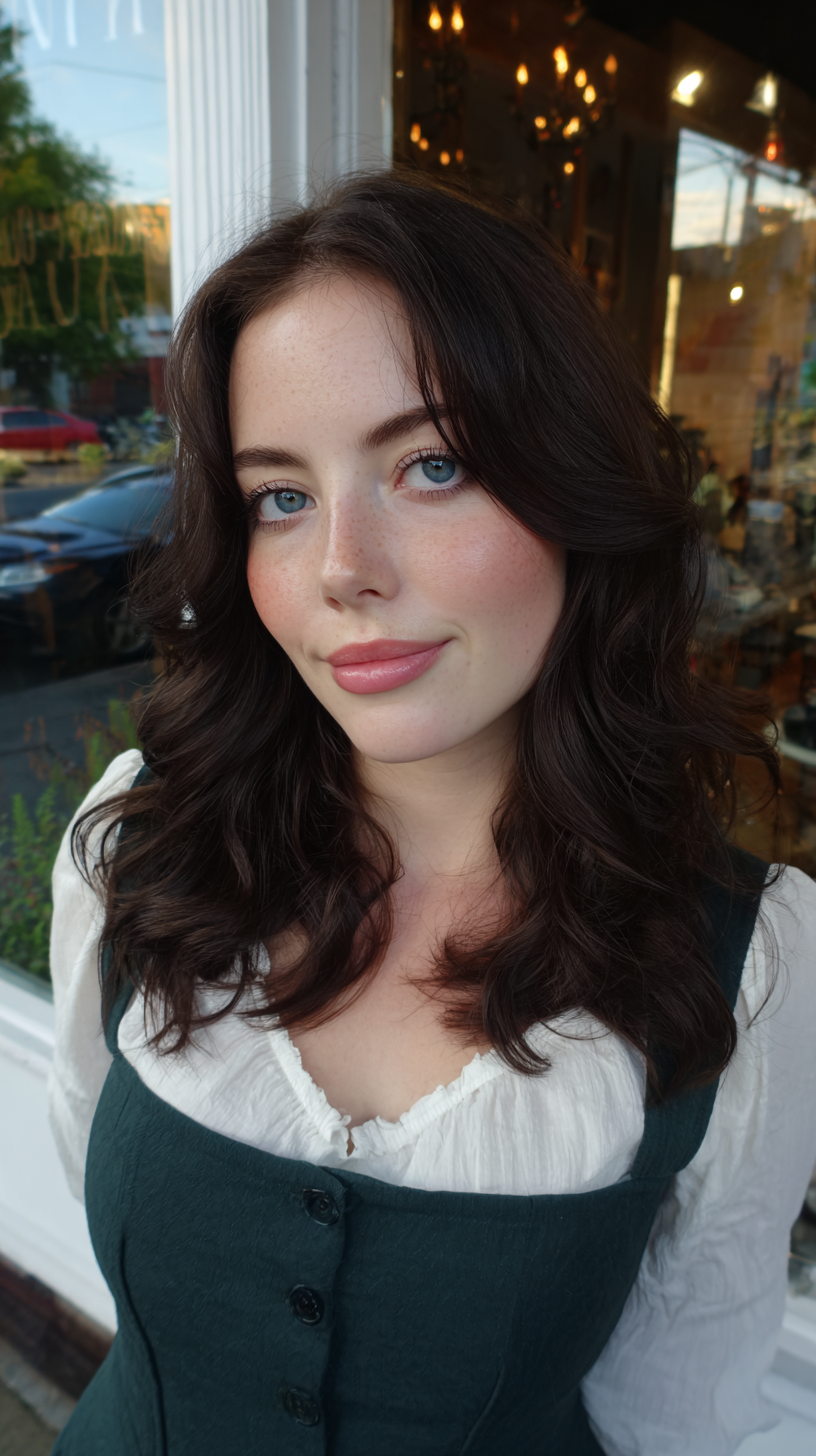 Gorgeous Mid-Length Wavy Cut with Soft Volume