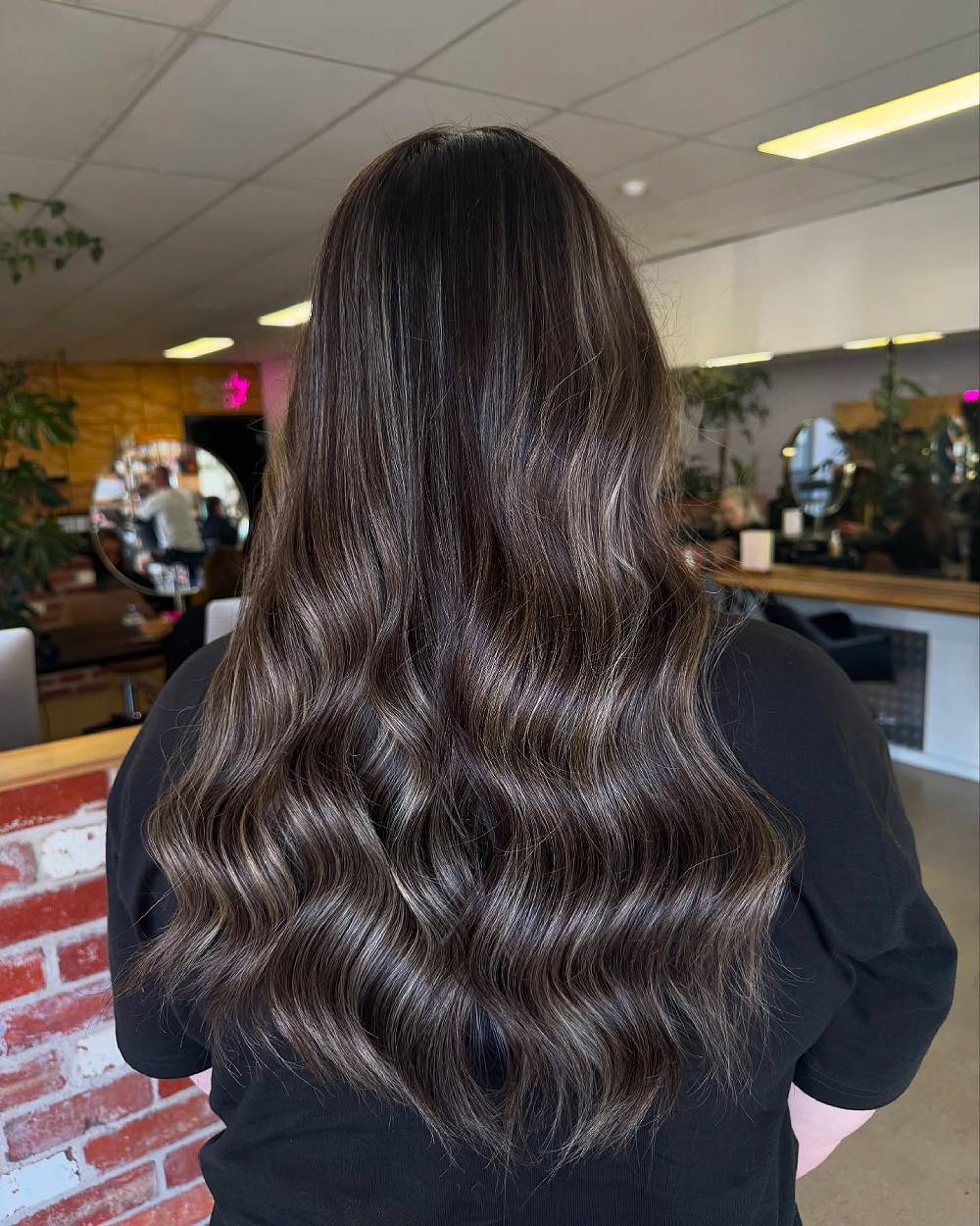 Luxurious Dark Chocolate Waves with Subtle Highlights
