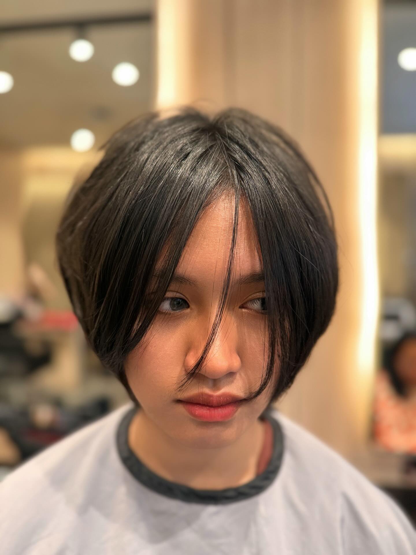 Modern Asymmetrical Bob with Textured Layers