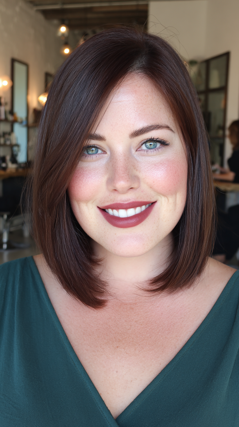 Sleek Blunt Bob with Subtle Layers