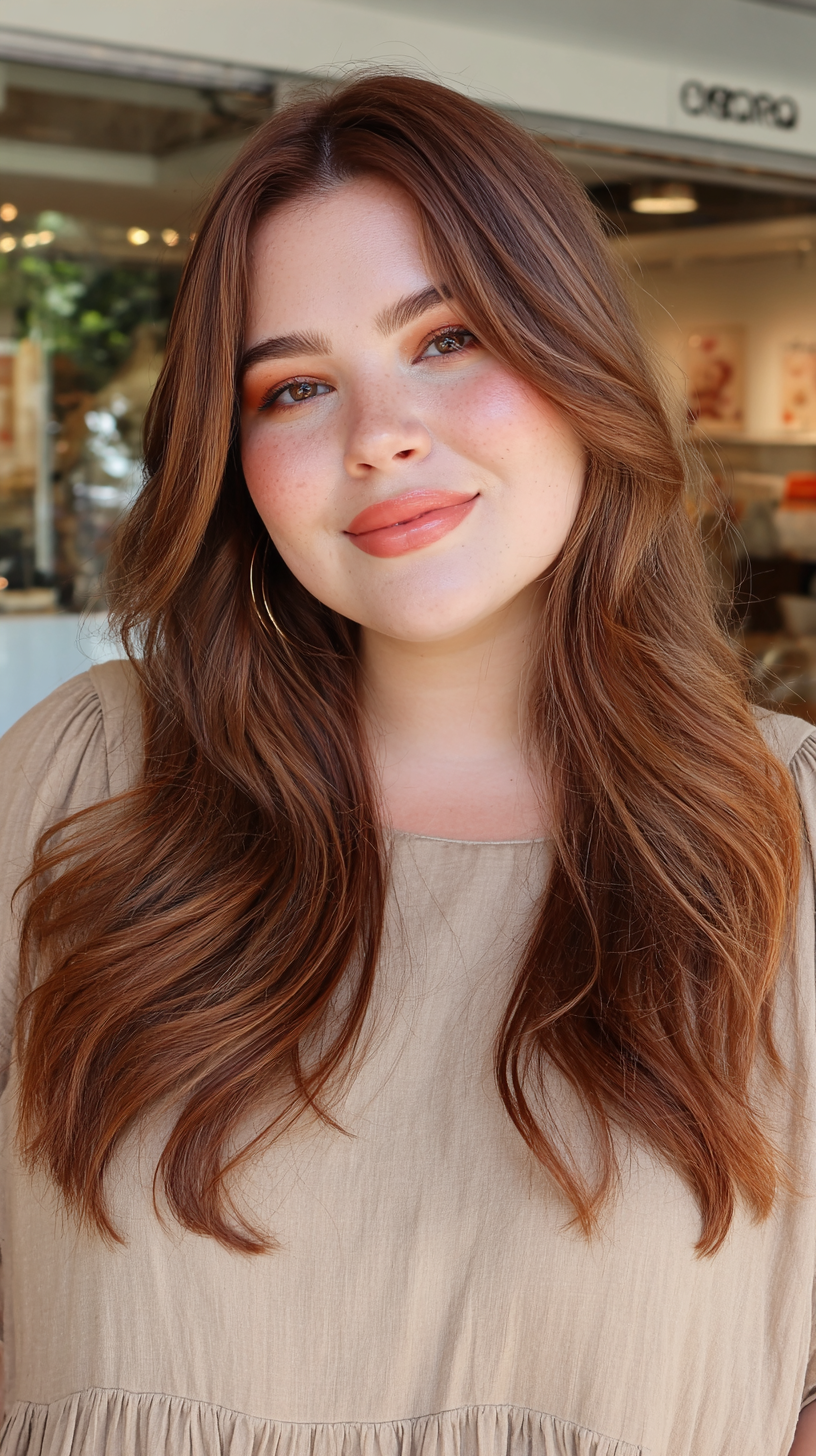 Soft Caramel Waves with Subtle Layering