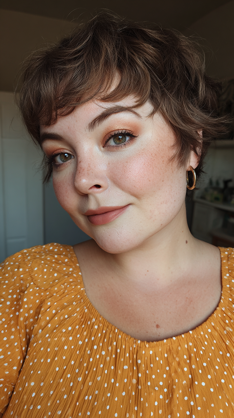 Textured Short Crop with Soft Waves