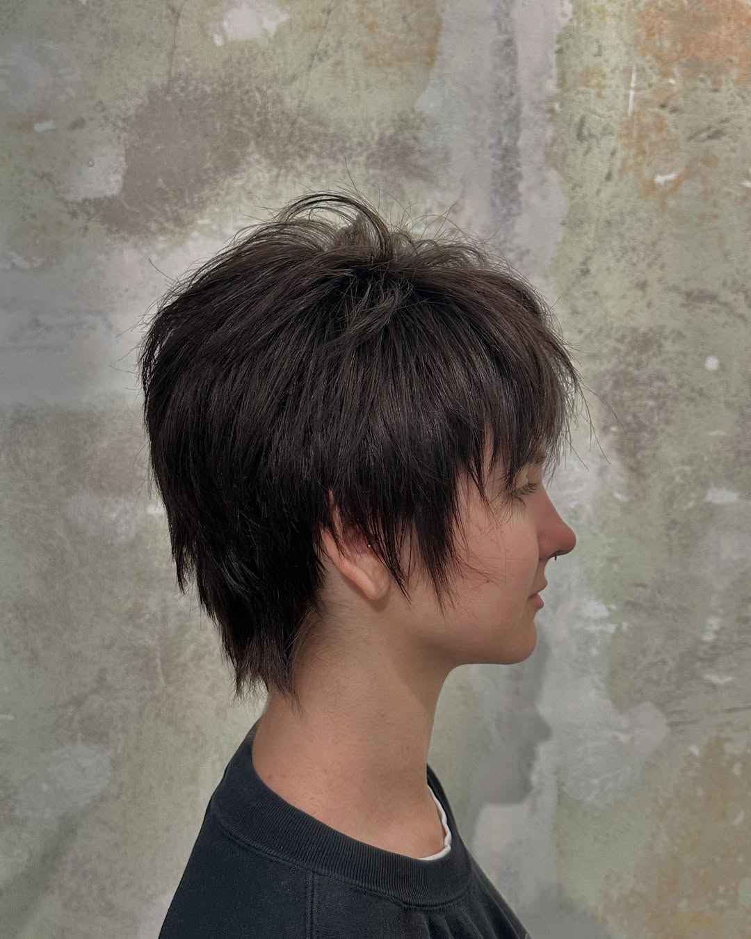 Textured-Tousled Asymmetrical Bob