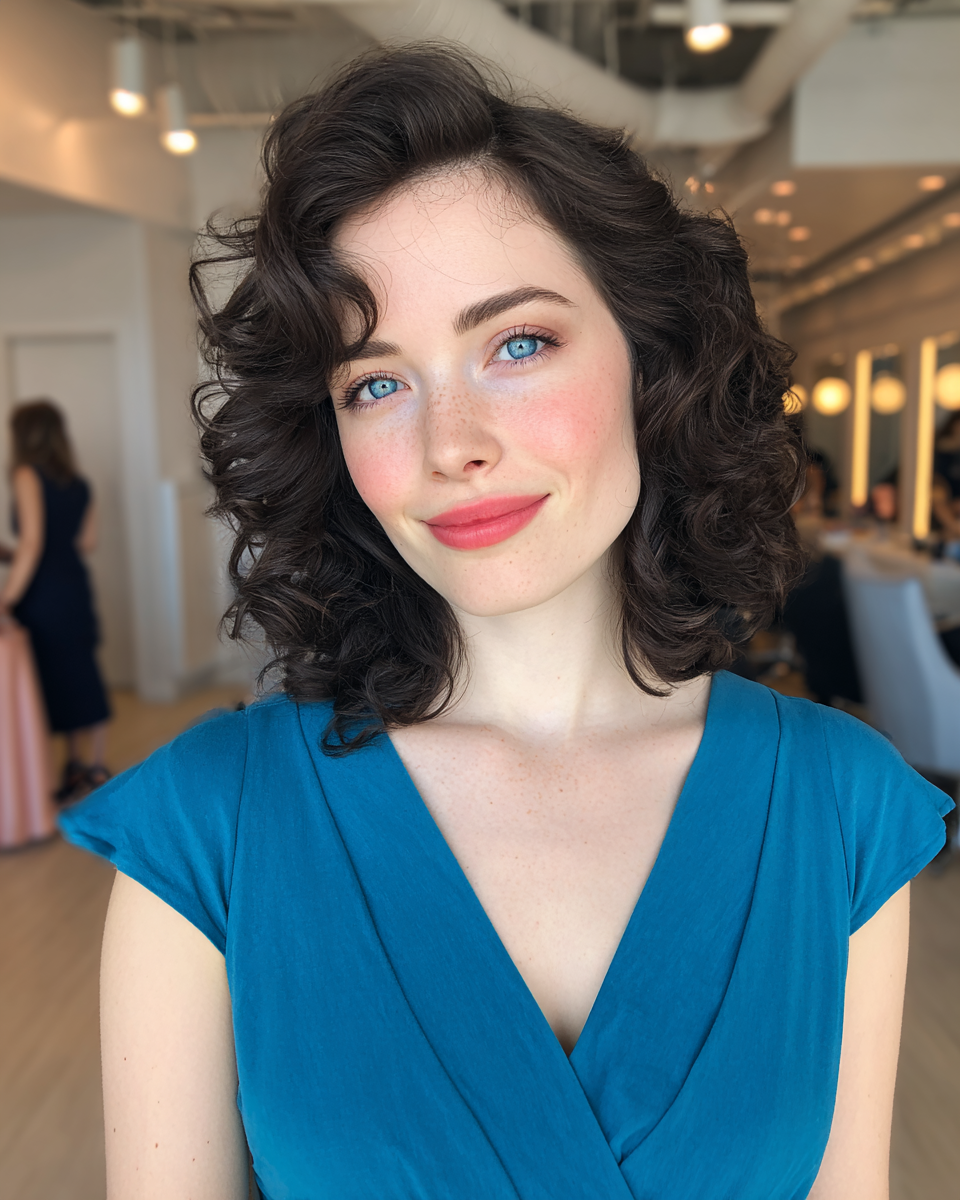 Chic Defined Curly Cut with Soft Volume