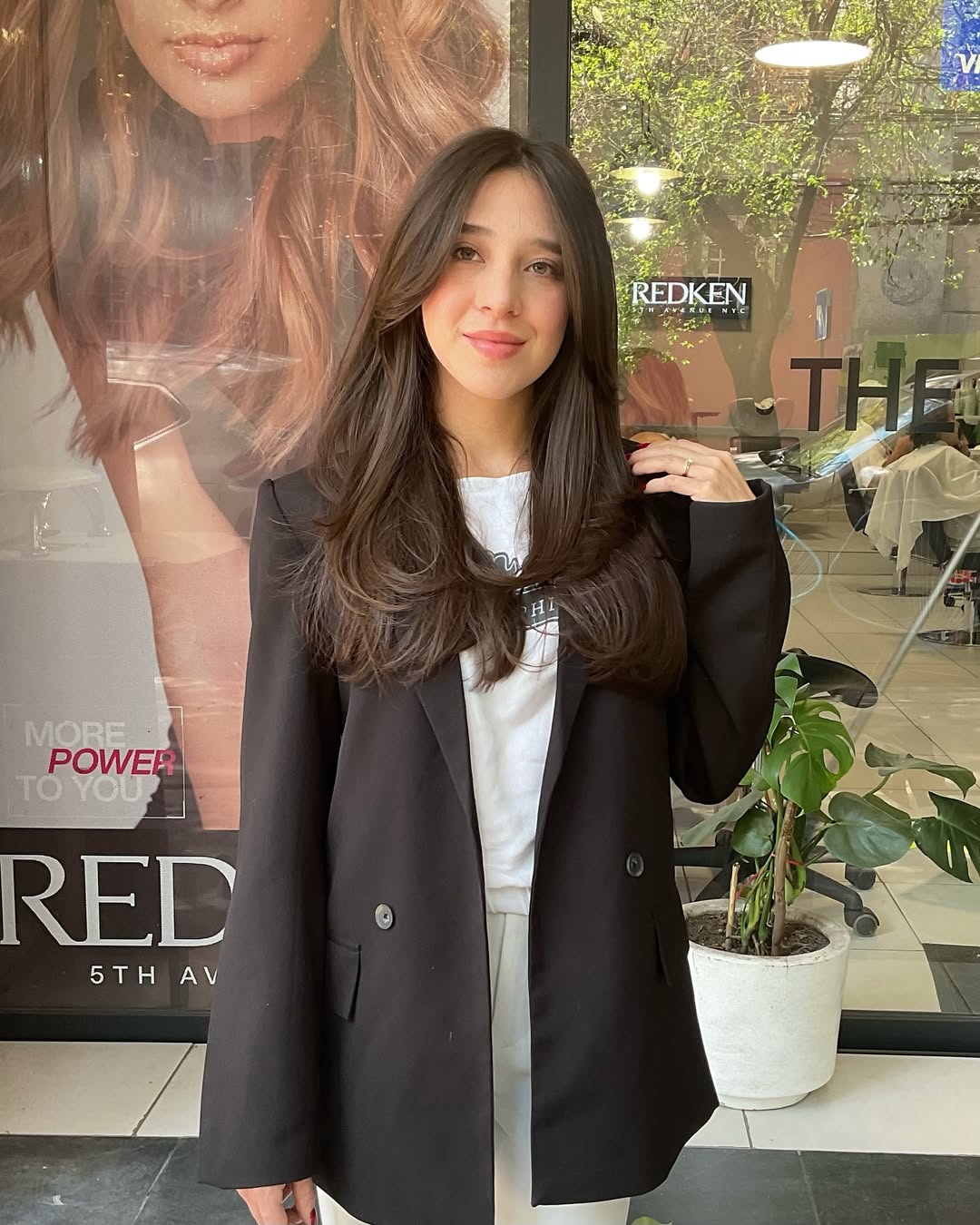 Classic Chestnut Layers with a Soft Fringe