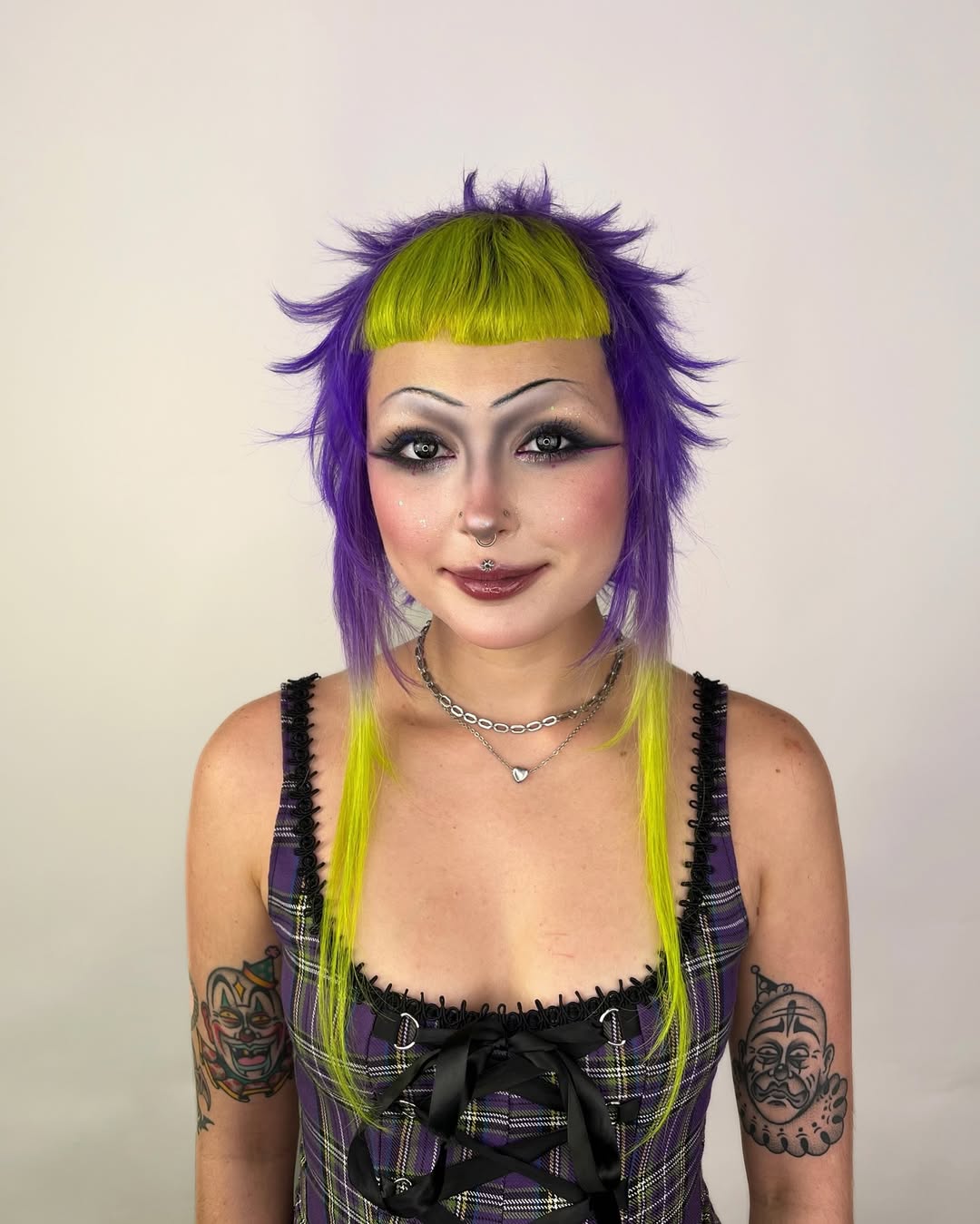 Electric-Yellow-and-Purple-Textured-Undercut