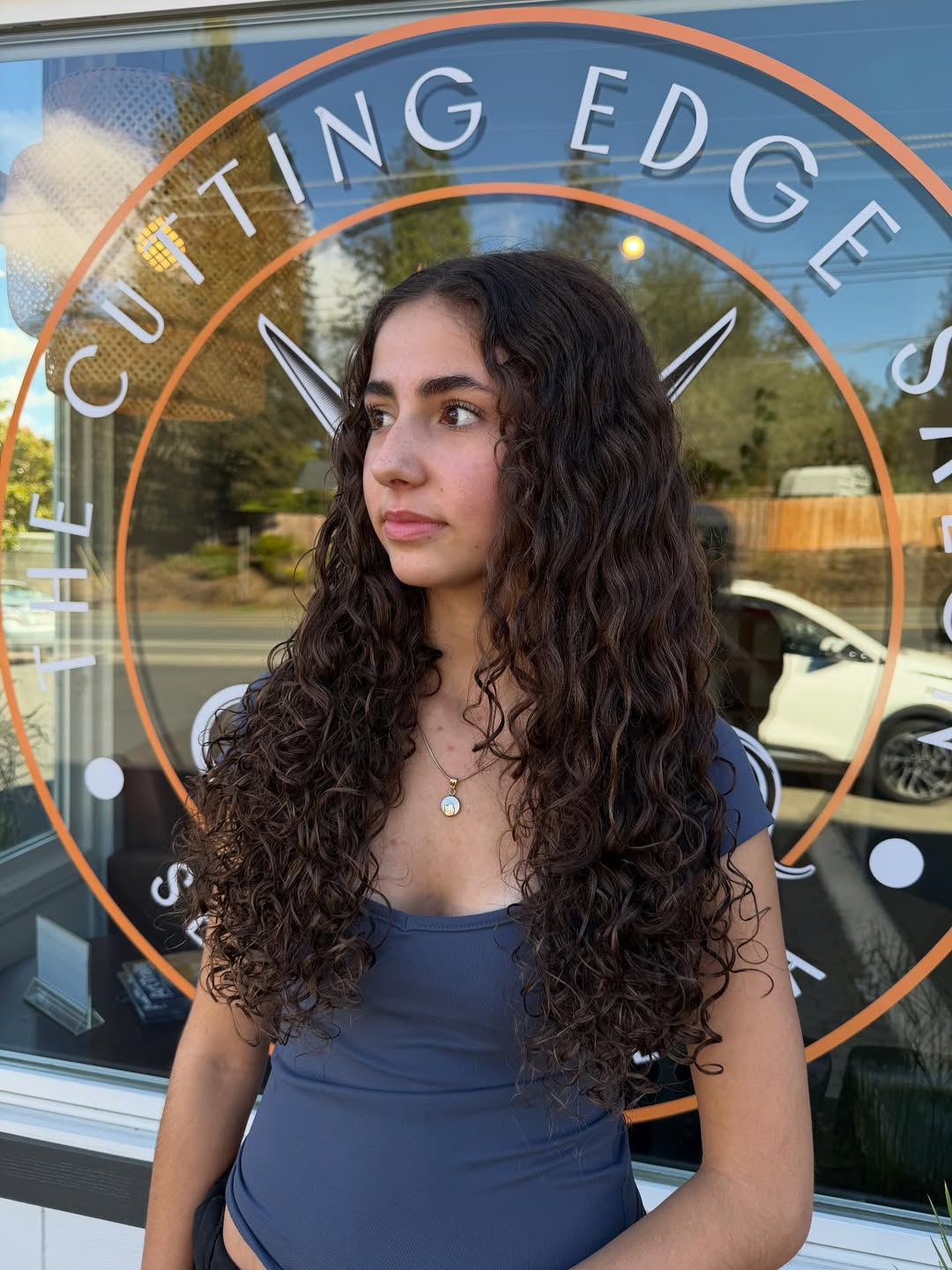 Natural Cascading Cinnamon Swirl Curls