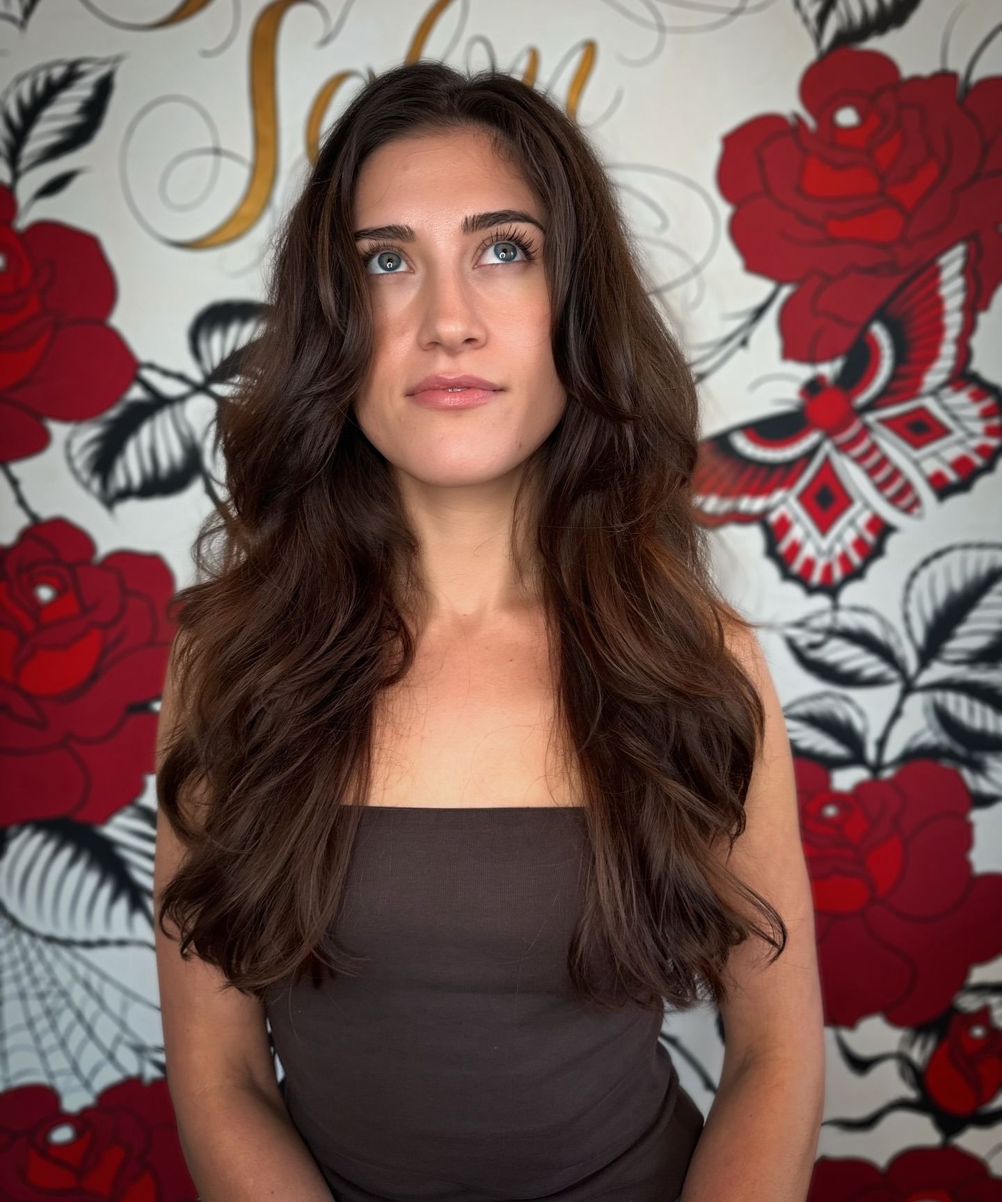 Soft Caramel Balayage with Voluminous Waves