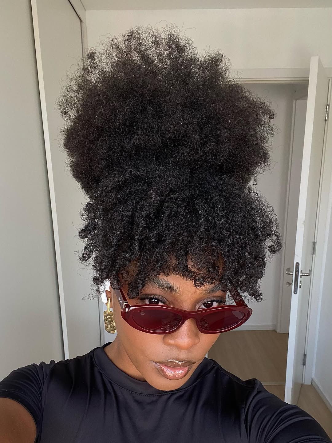 Striking High-Volume Curly Updo