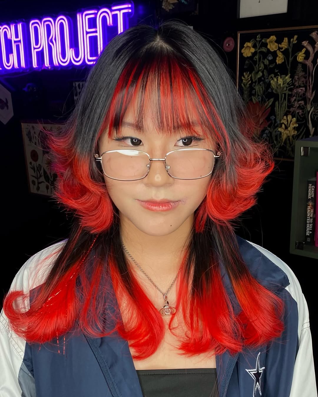 Striking Red and Black Layered Waves