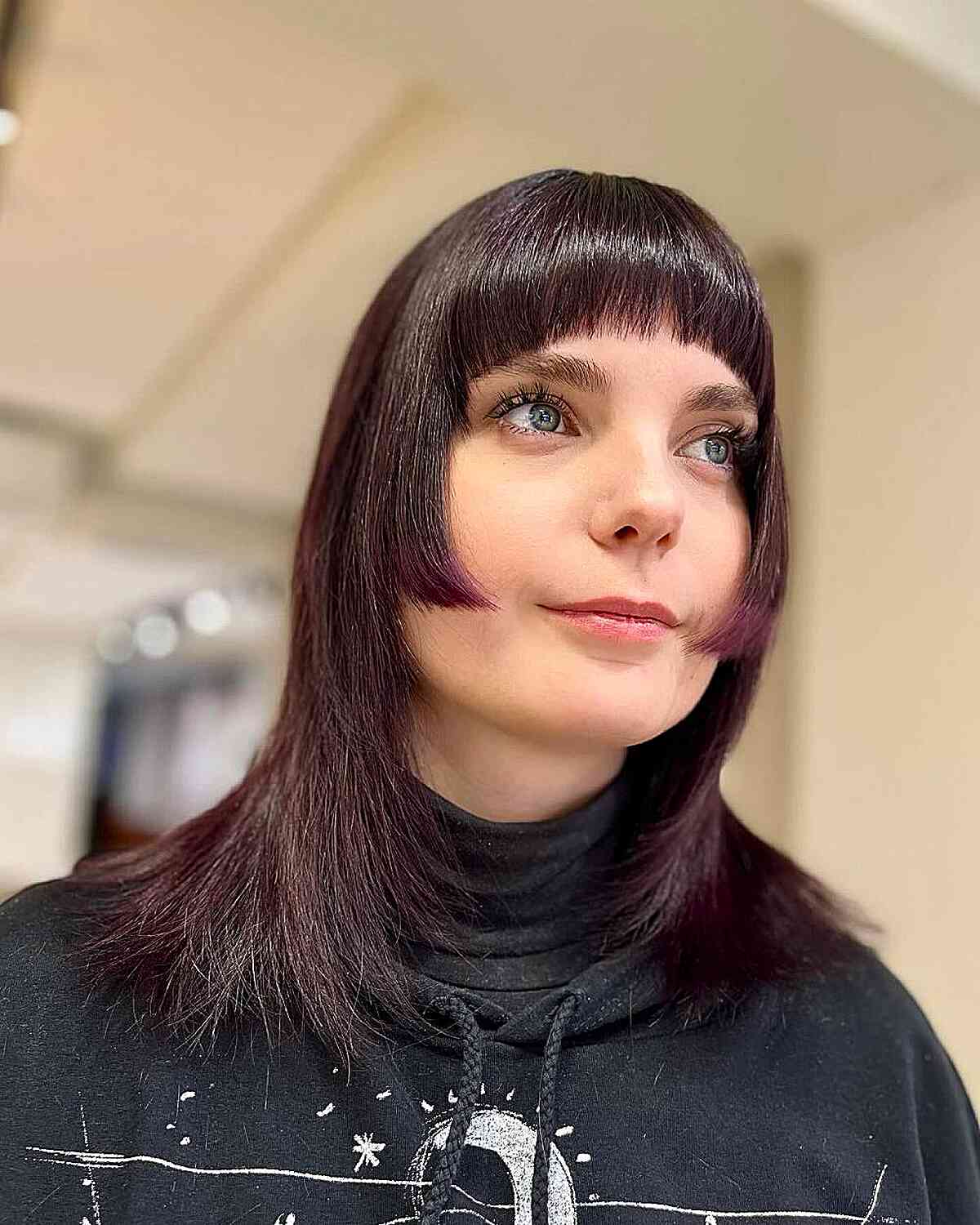 Stylish Hime Cut with Unique Fringes