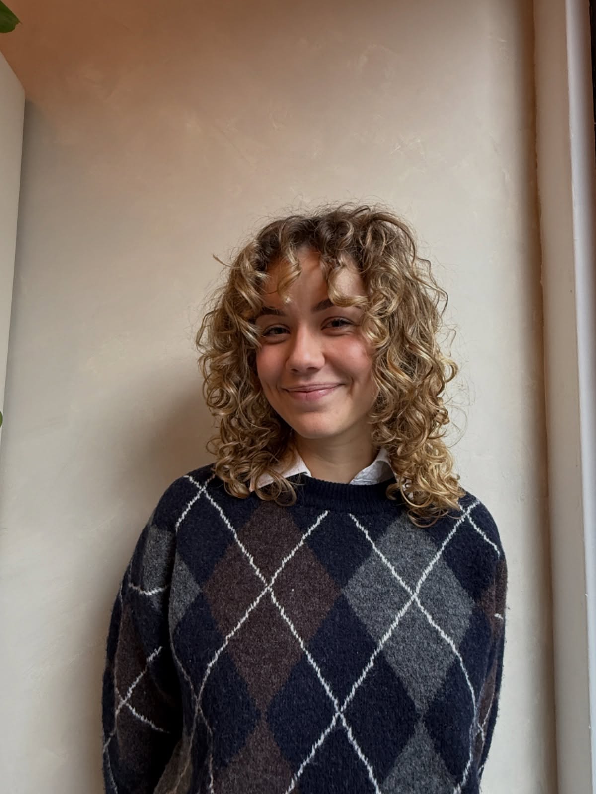 Sun-Kissed Golden Curls with Medium Density