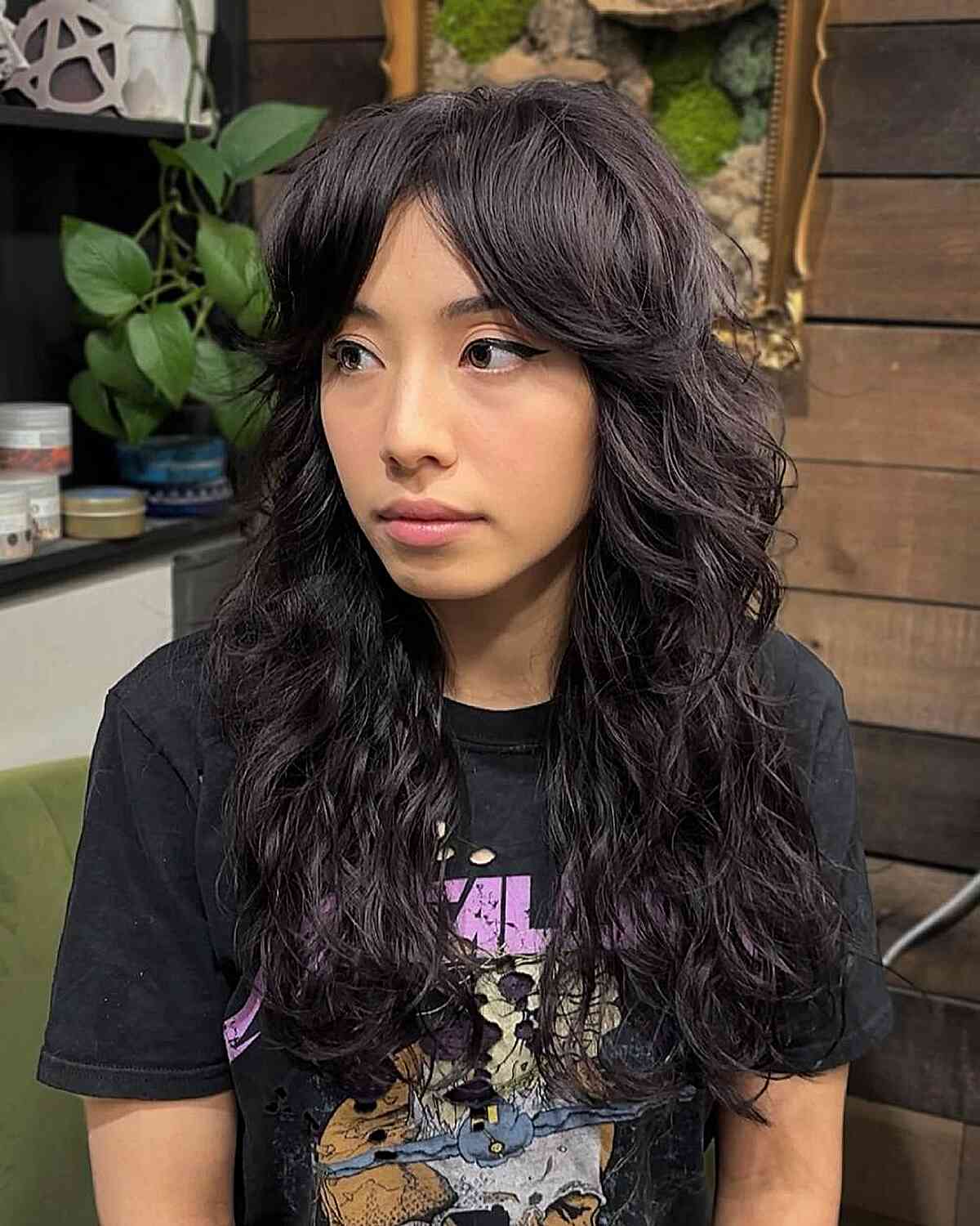 Textured Layered Shag with Wispy Bangs