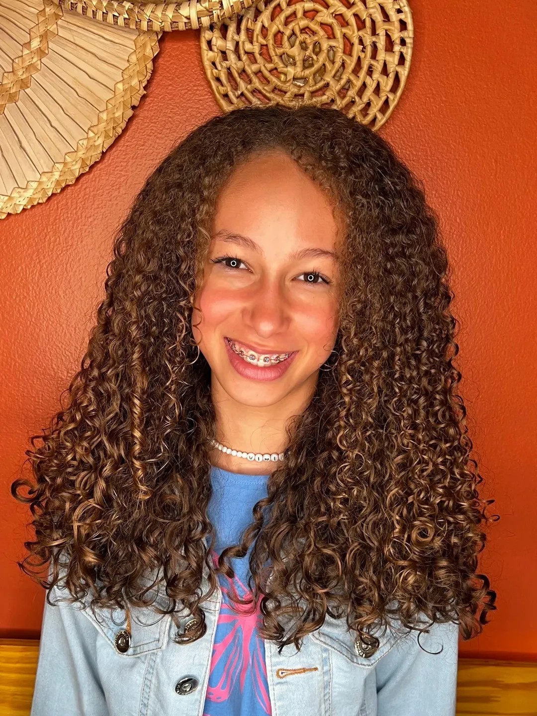 Vibrant Youthful Curls with Natural Dimension