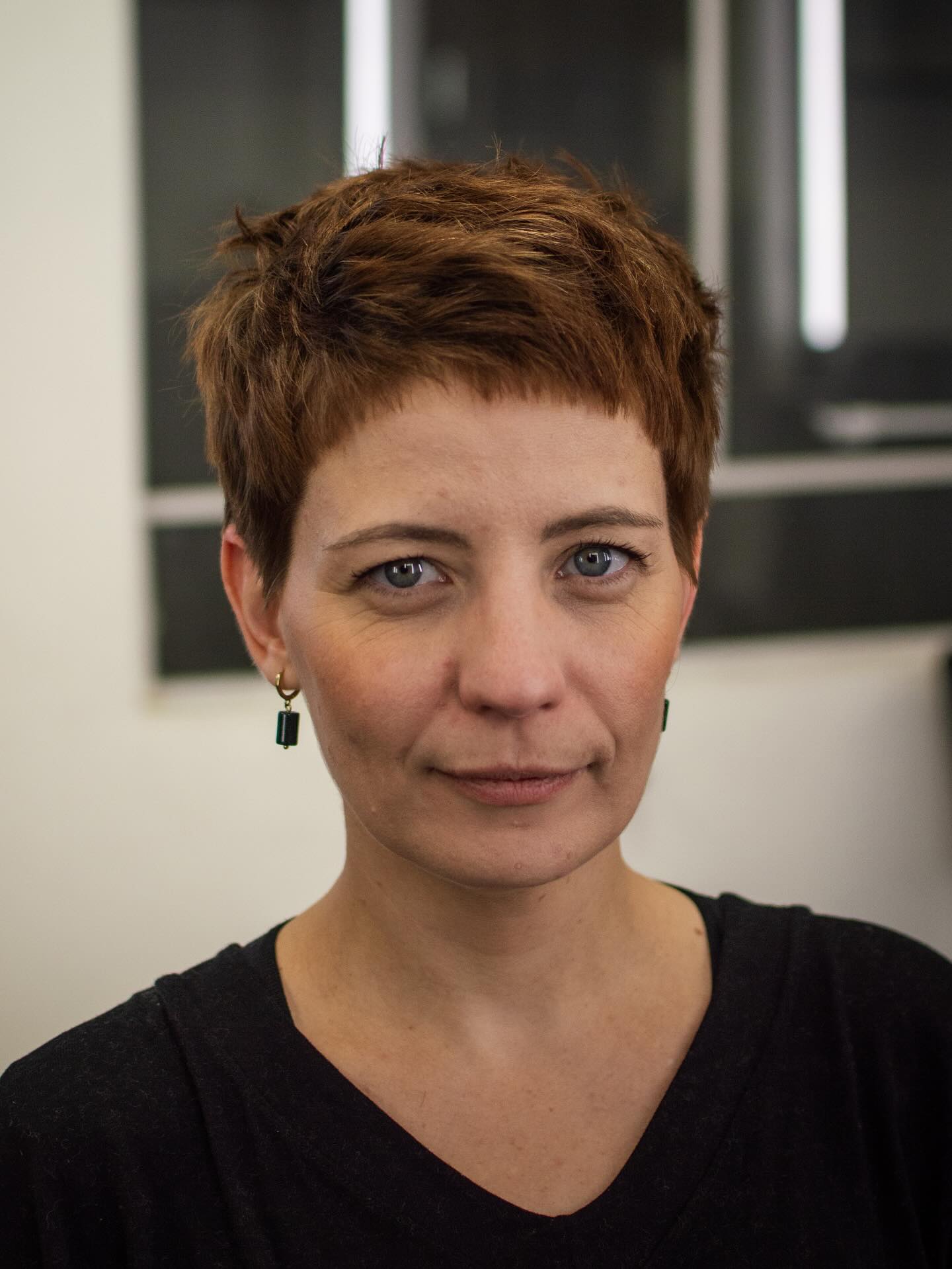 Bold Whisper-Short Pixie with Copper Tones