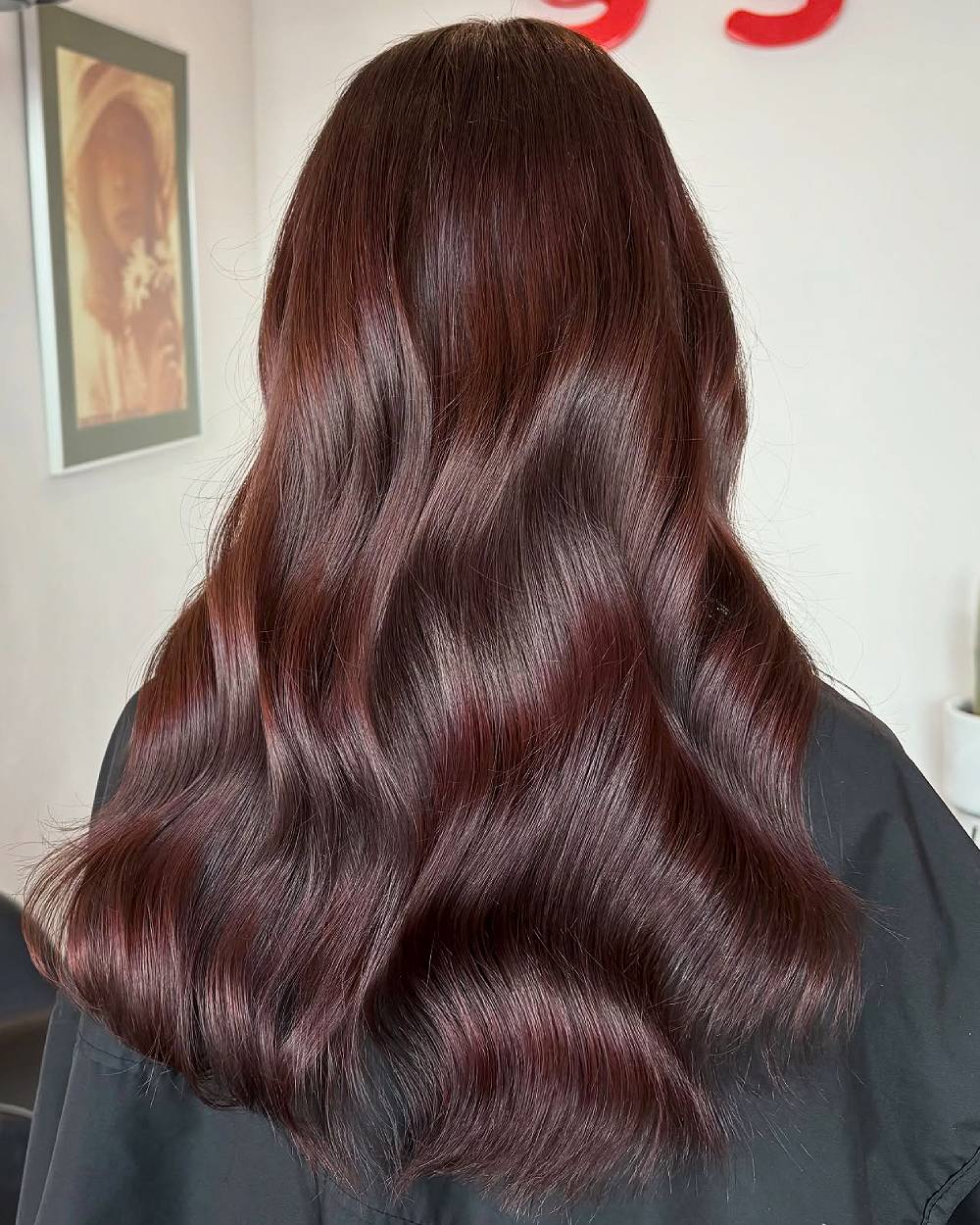 Glossy Cherry Chocolate Flowing Locks