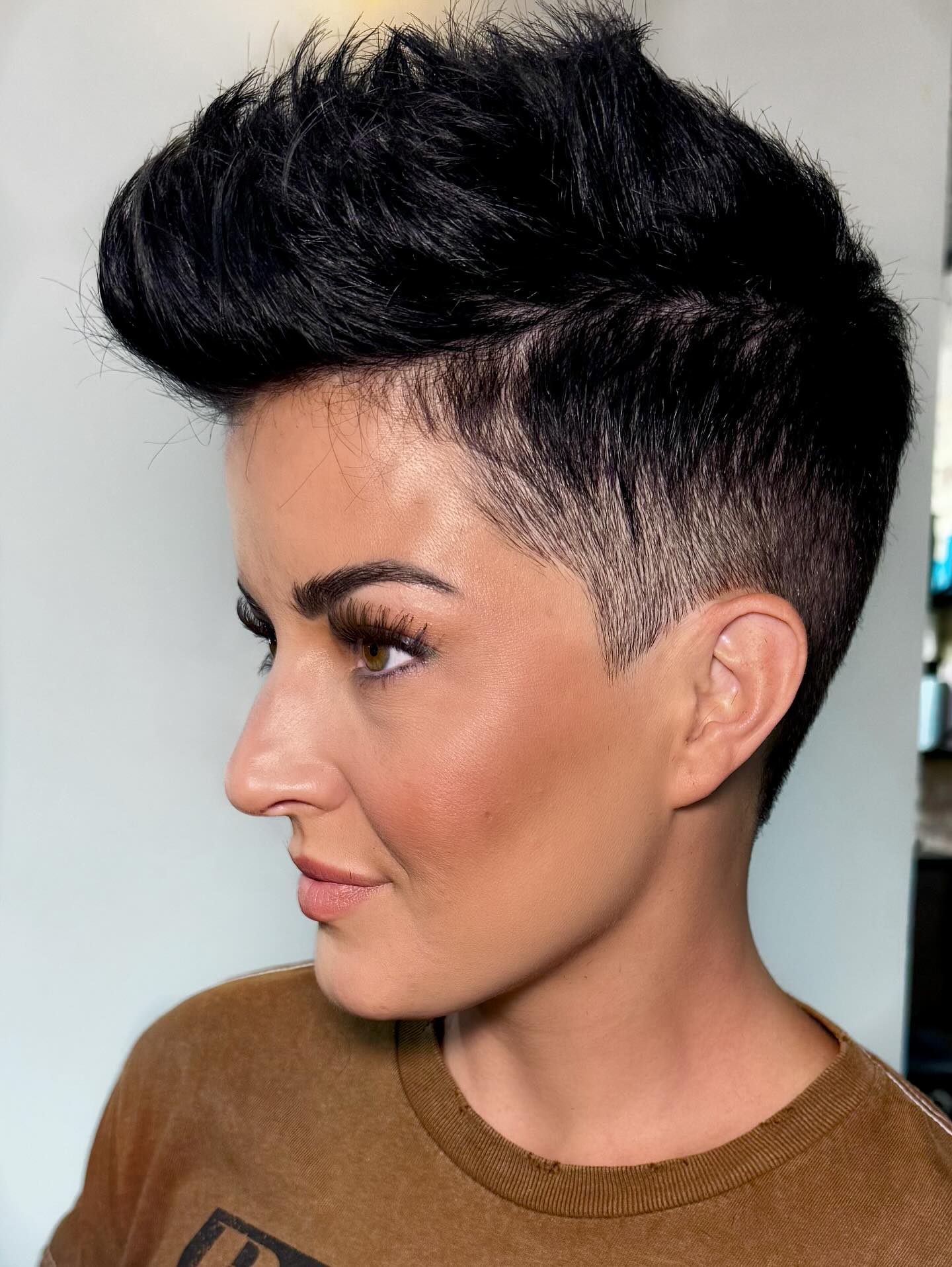 Bold Volumized Top with Tapered Sides