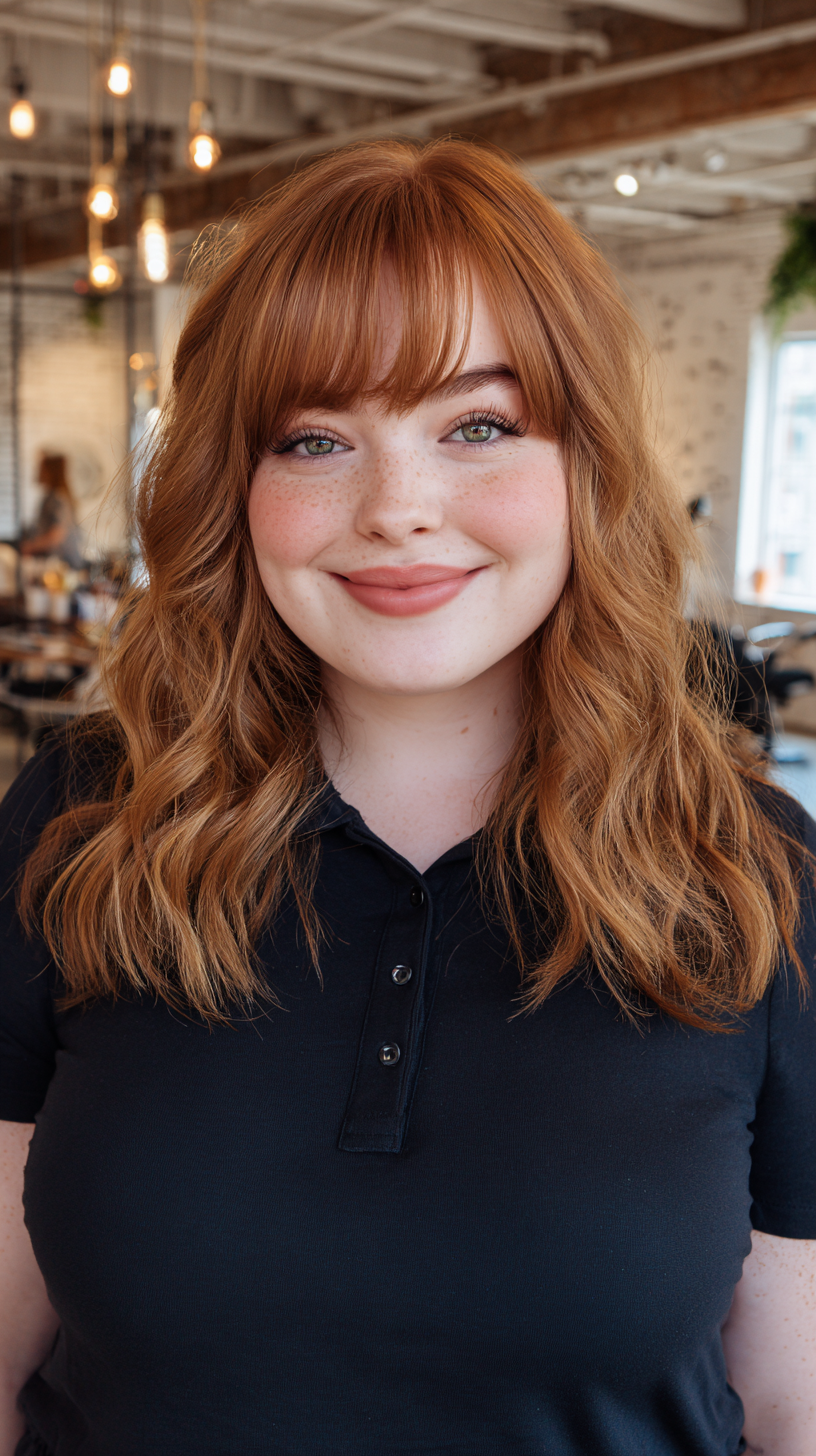 Chic Layered Cut with Soft Bangs