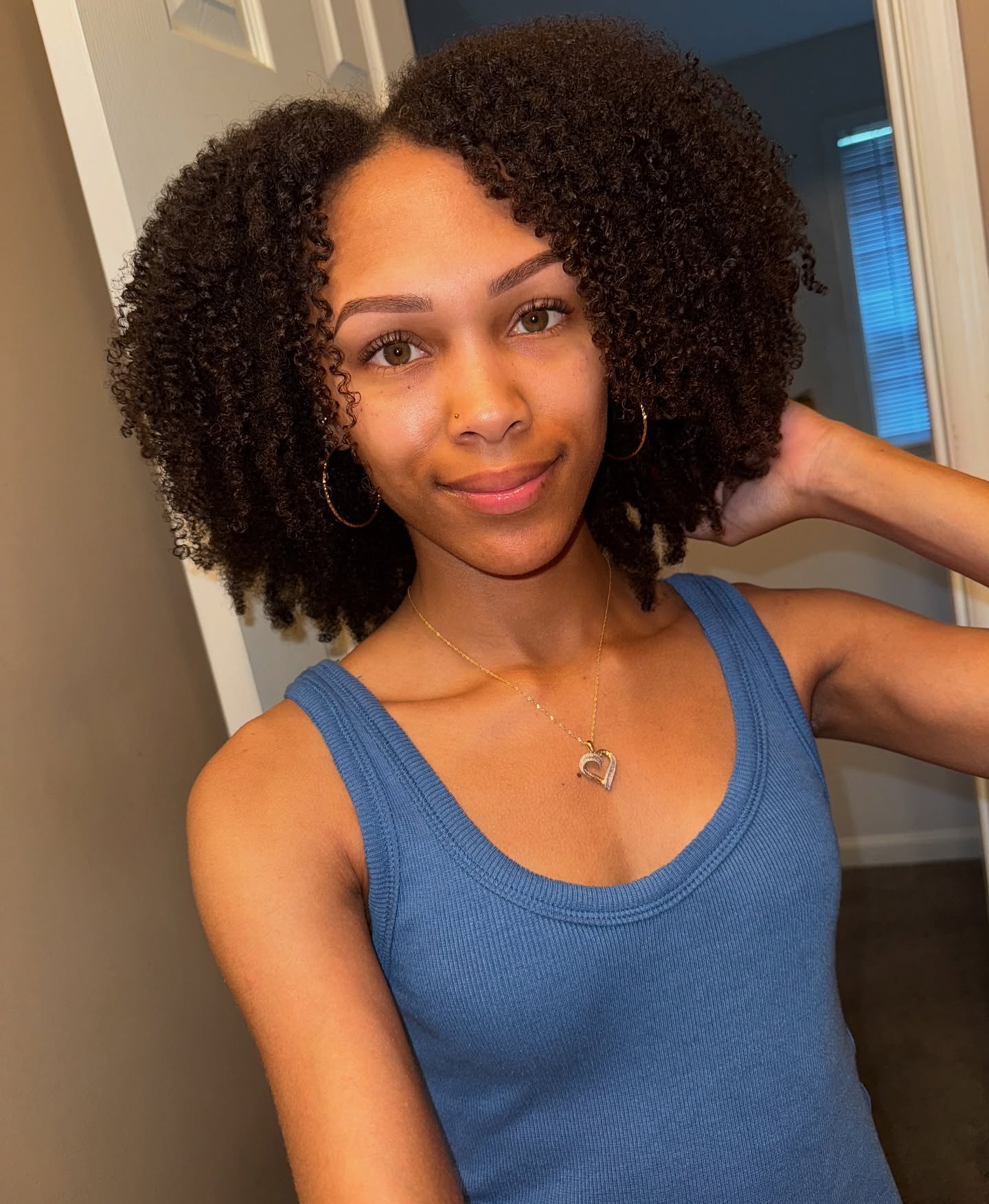 Lush Shoulder-Length Curls with Defined Texture