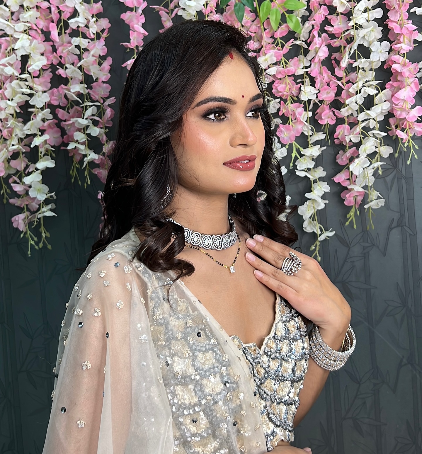 Luxurious Deep Side Part with Soft Voluminous Curls