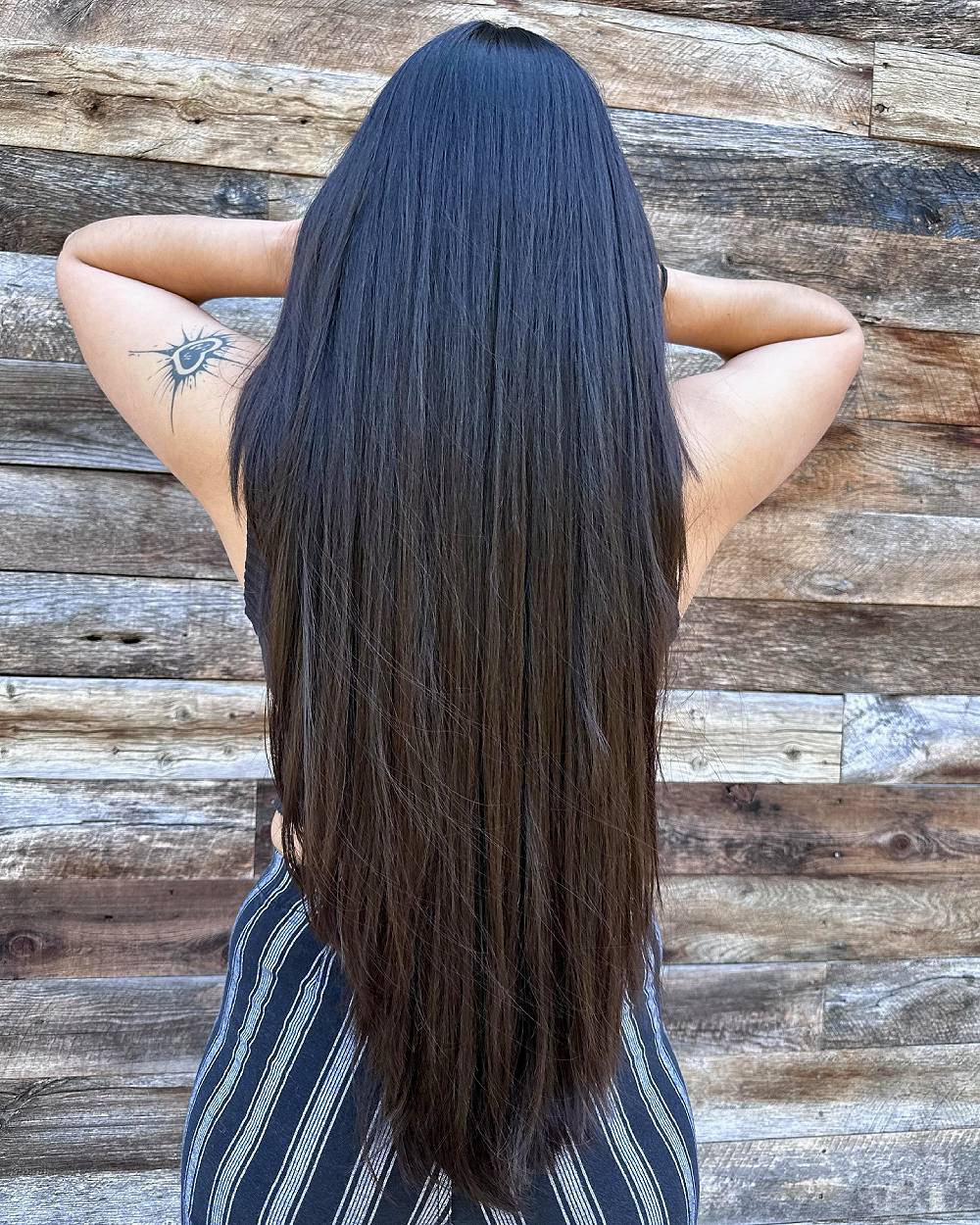 Luxurious Long Straight Cut with Subtle Layers