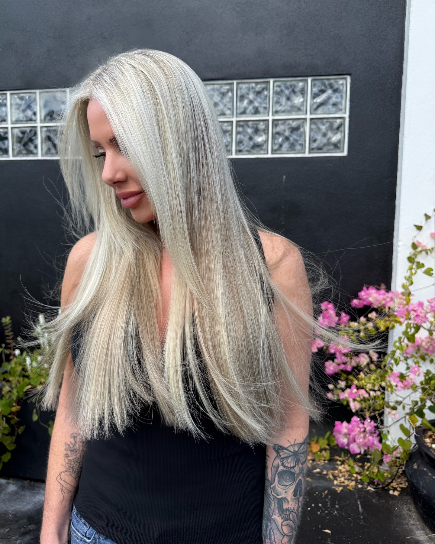 Silky Platinum Blonde with Soft Ends