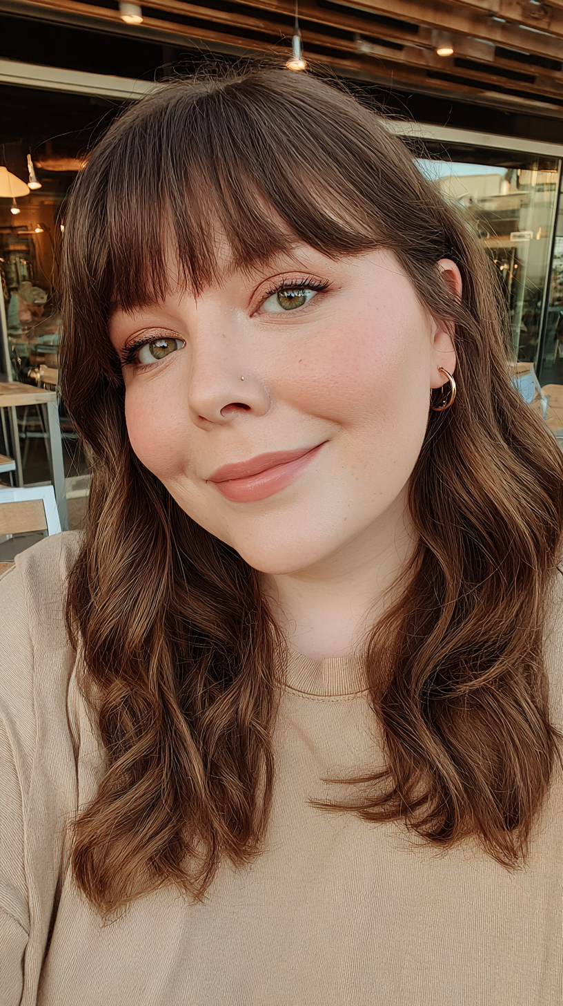 Soft Layered Cut with Face-Framing Bangs