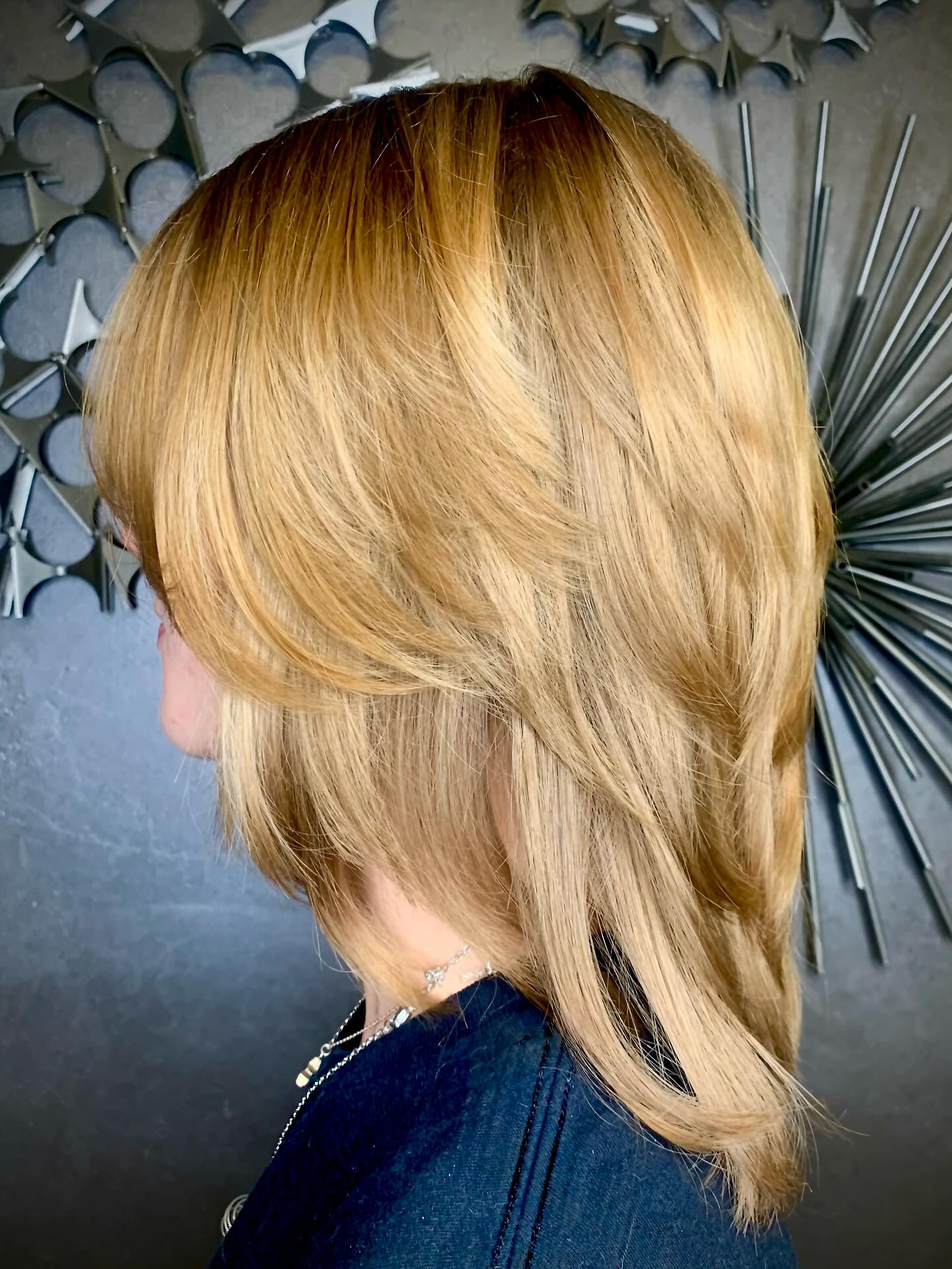 Sunkissed Caramel Feathered Layers