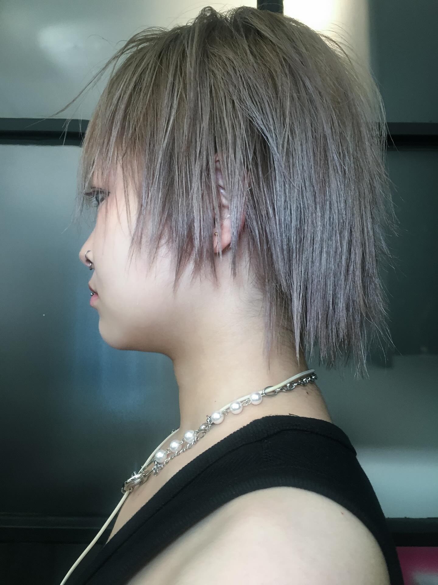 Chic Asymmetrical Shag with Textured Ends