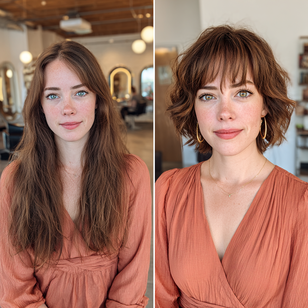 Chic Textured Wavy Cut with Face-Framing Layers