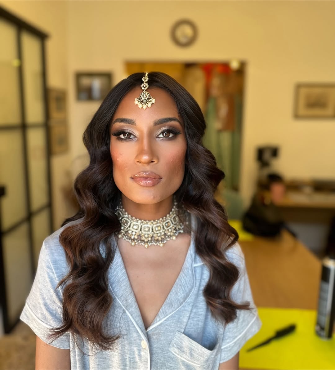 Deep Chocolate Curls with Lustrous Finish