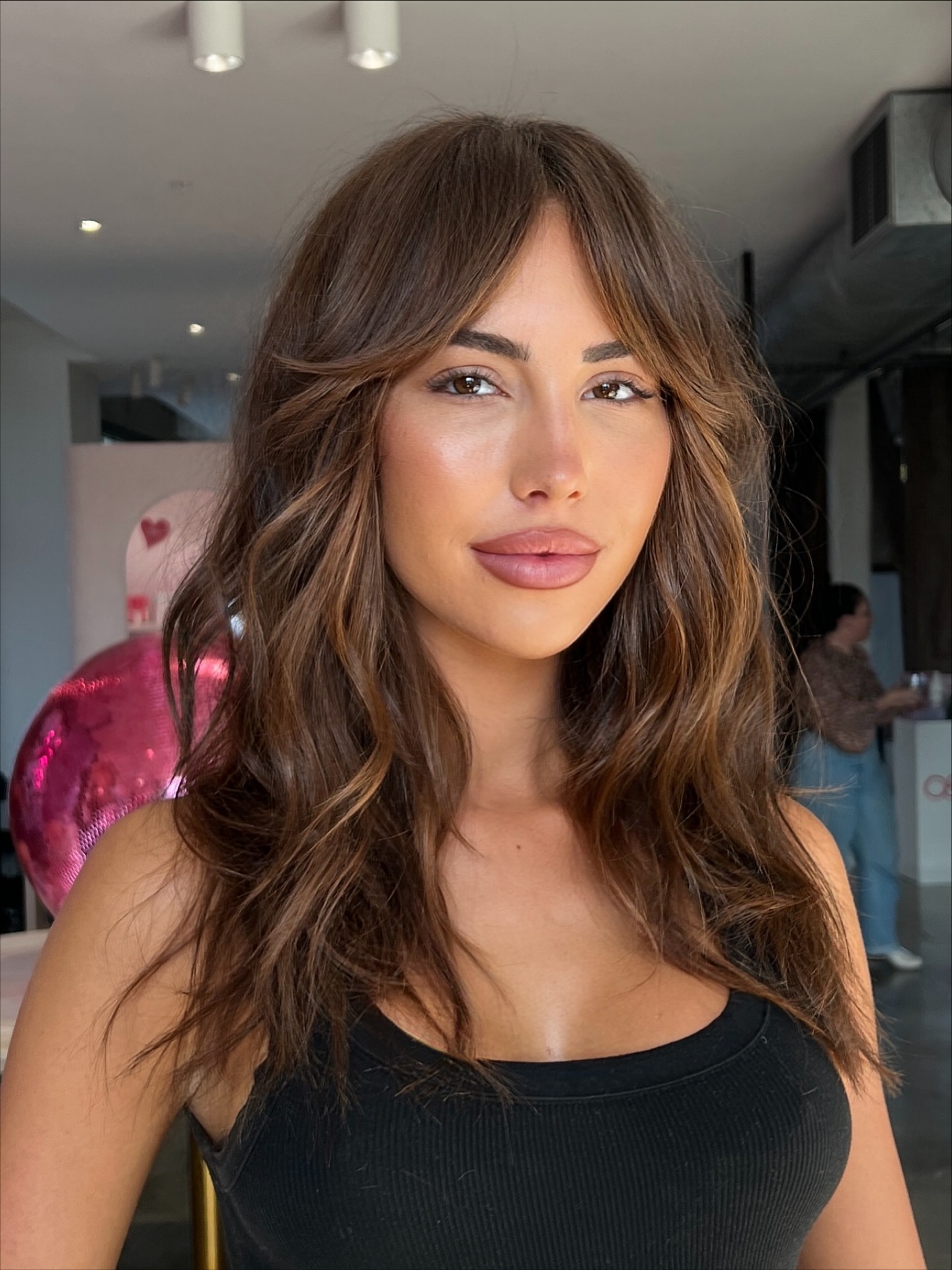 Effortless Brunette Waves with Subtle Layering