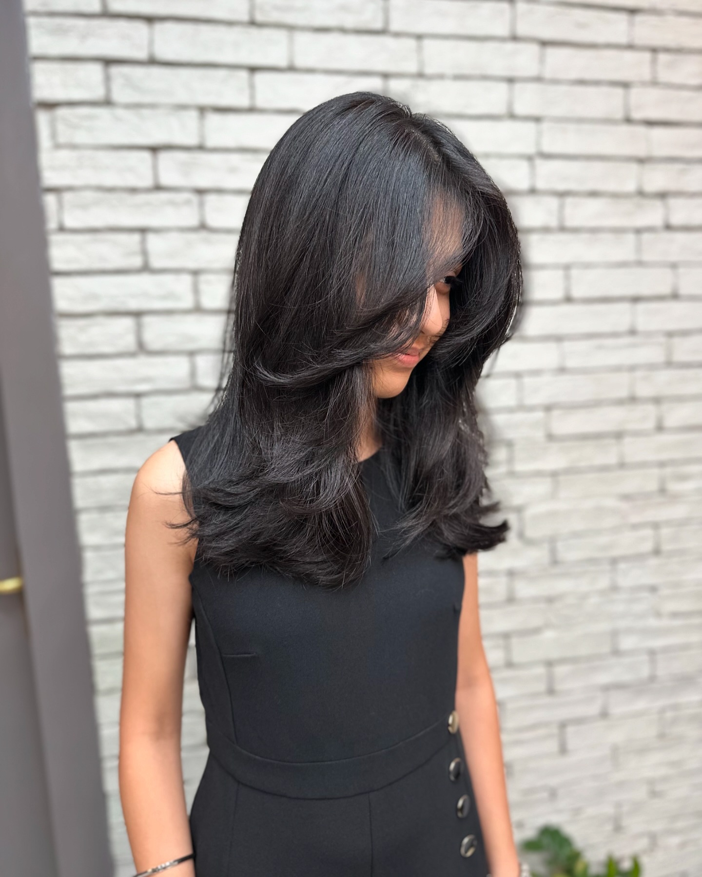 Elegant Midnight Layered Cascade