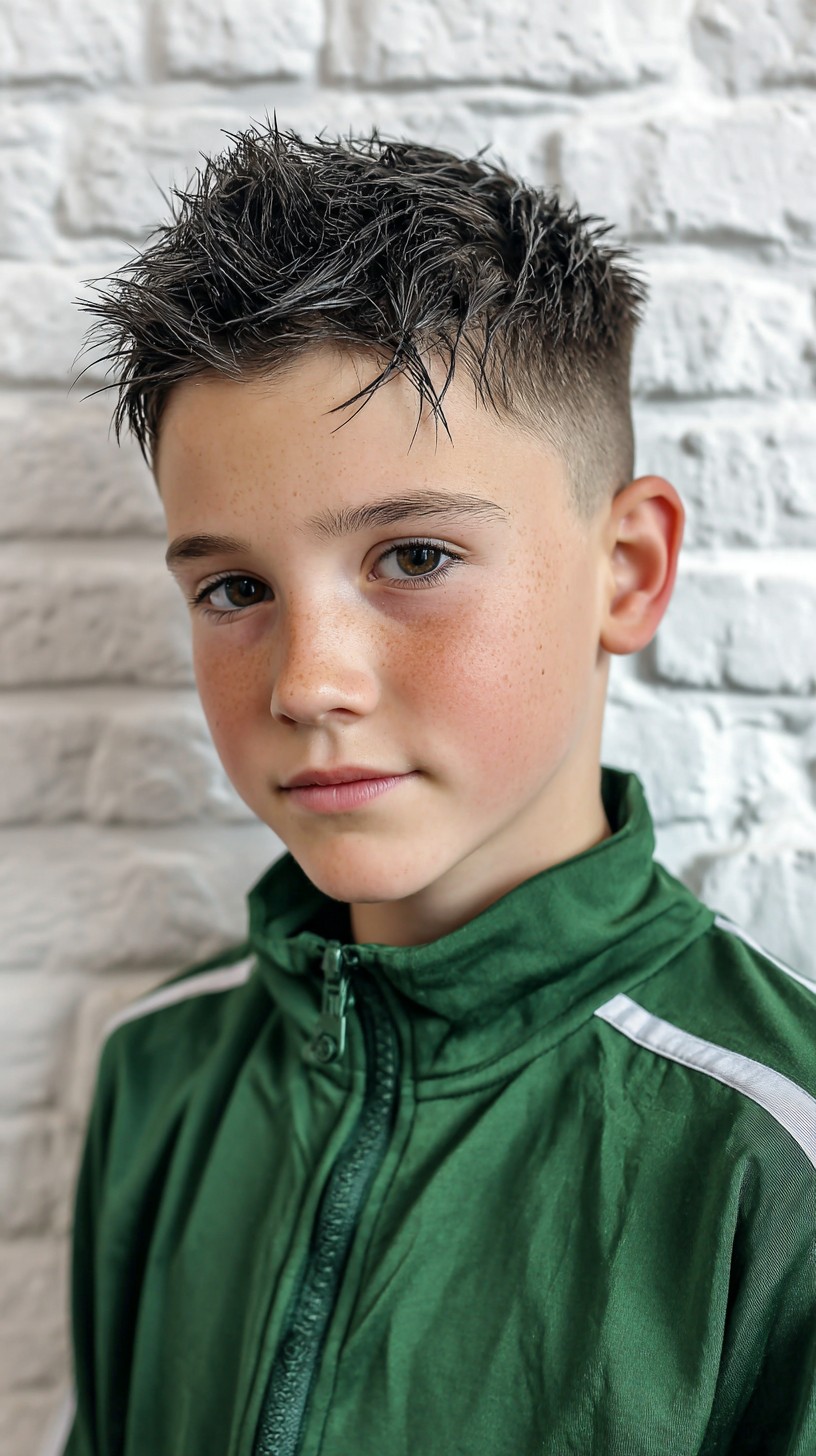 Fresh Spiky Texture with Subtle Fade