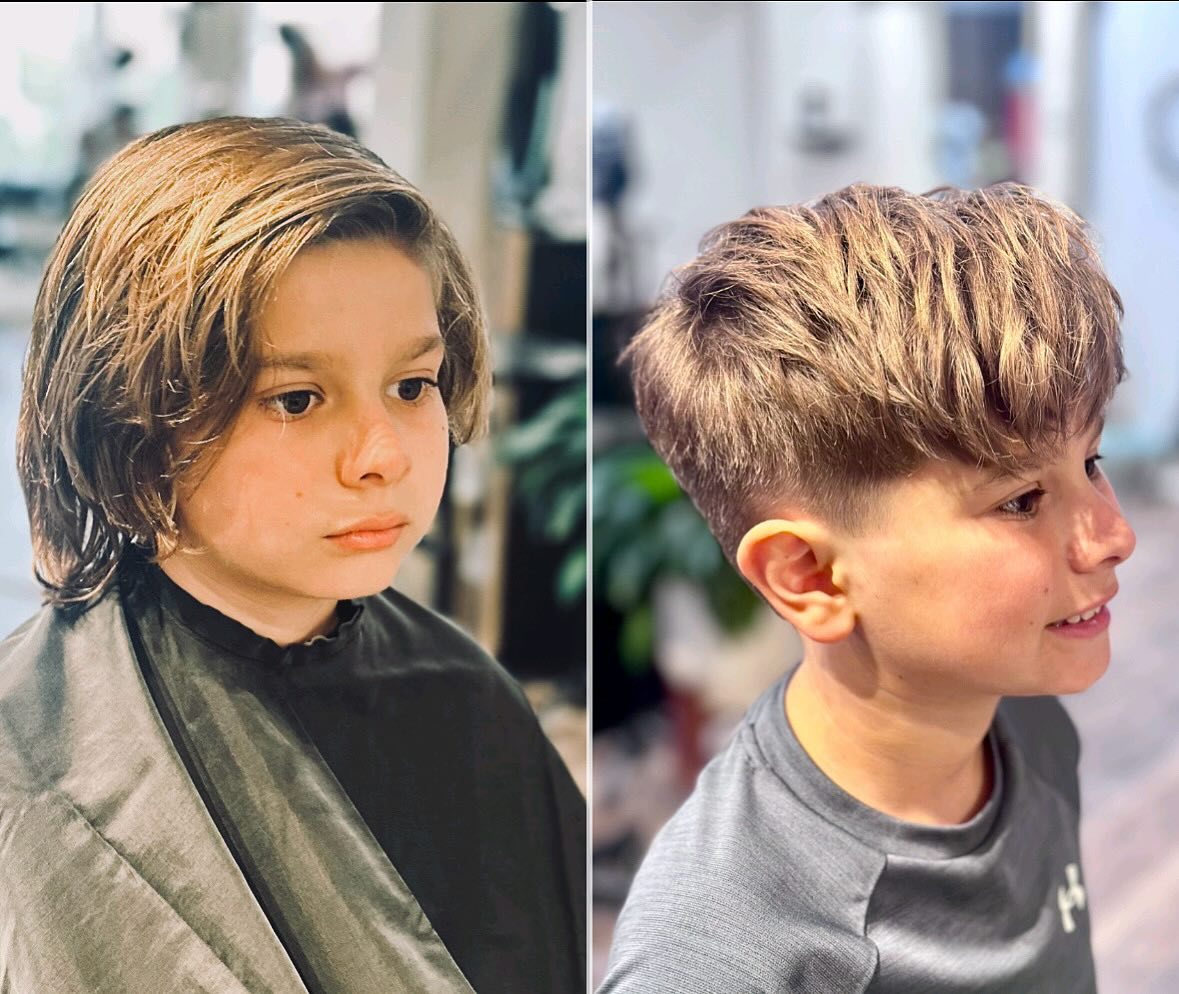 Long Sleek Layers with Side Sweep vs. Textured Choppy Crop