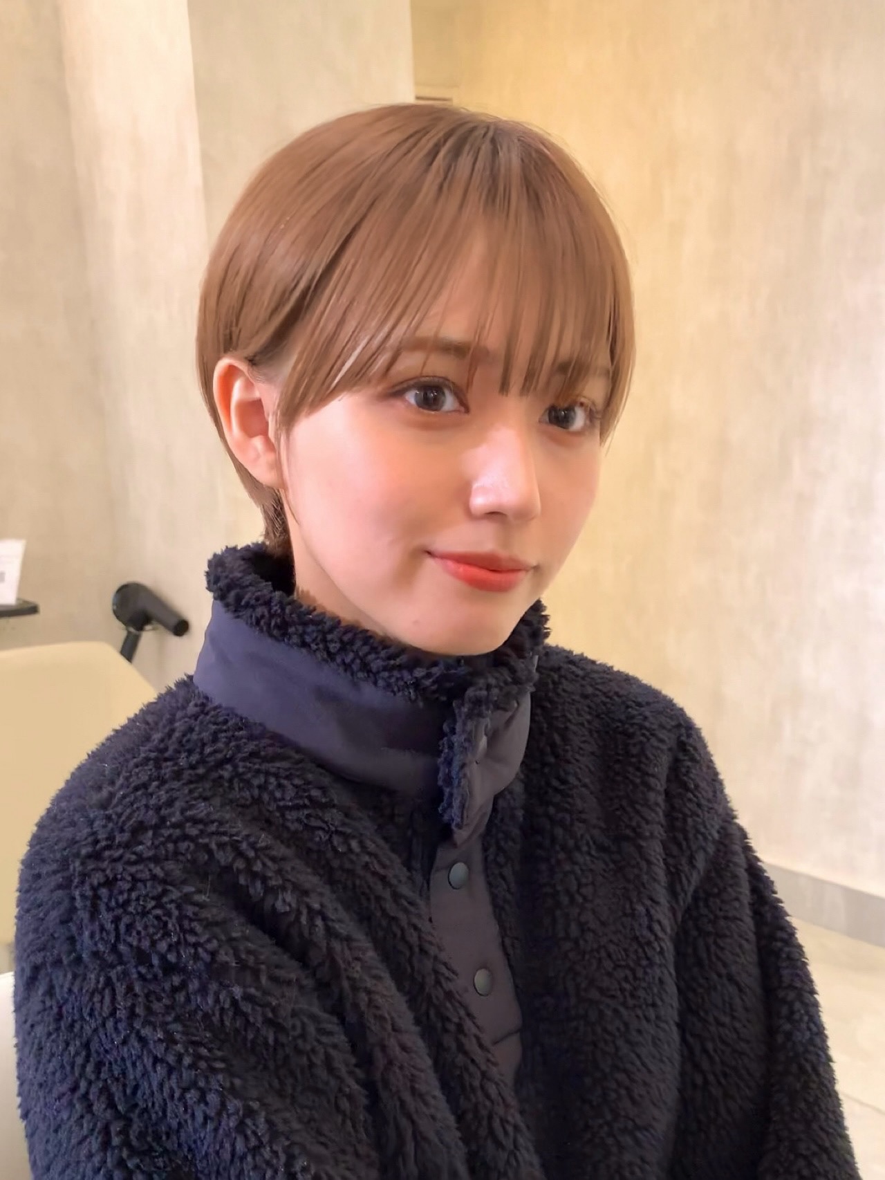 Soft Chestnut Bob with Wispy Bangs