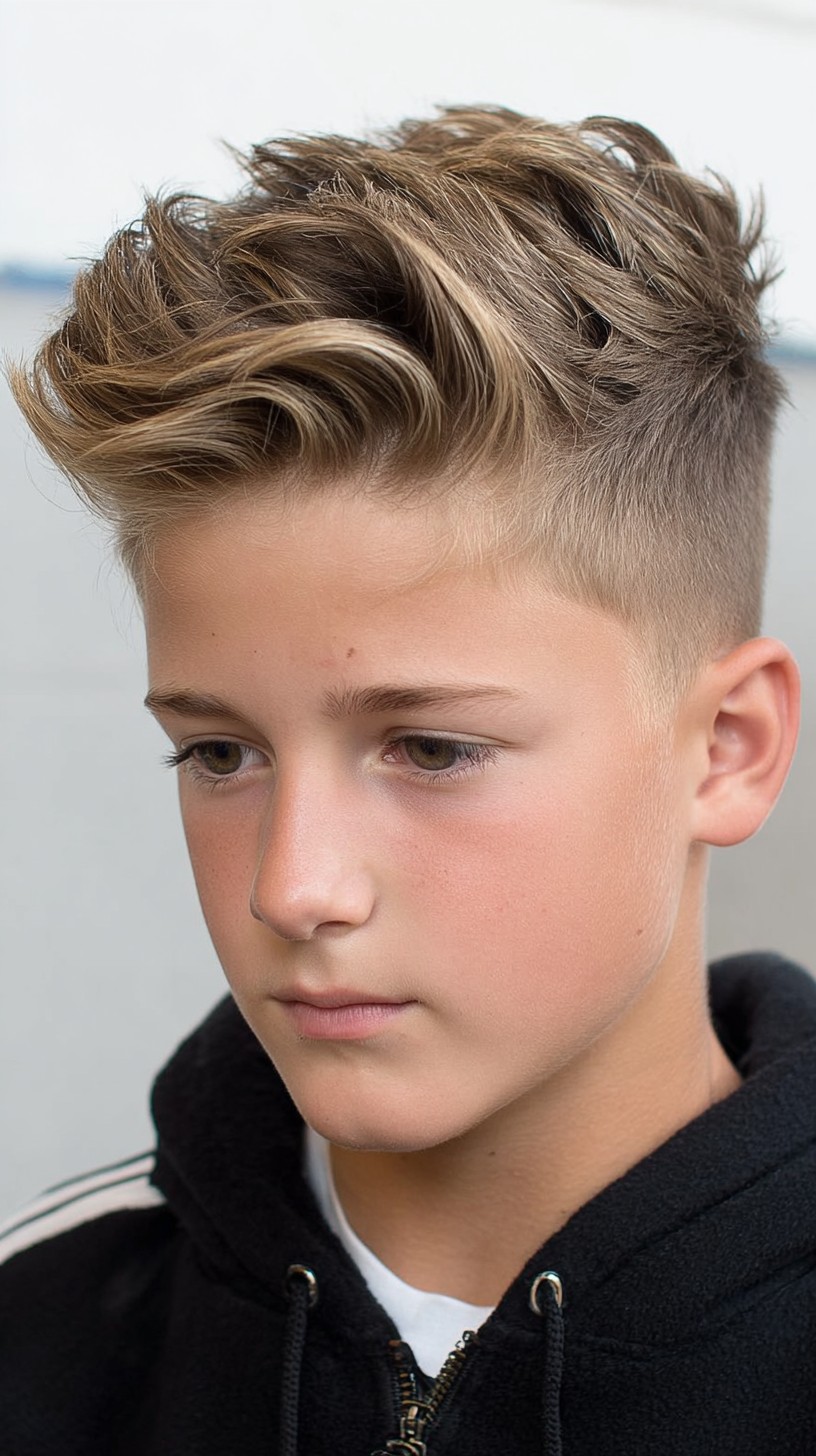 Textured Top with Sculpted Sides for Boys